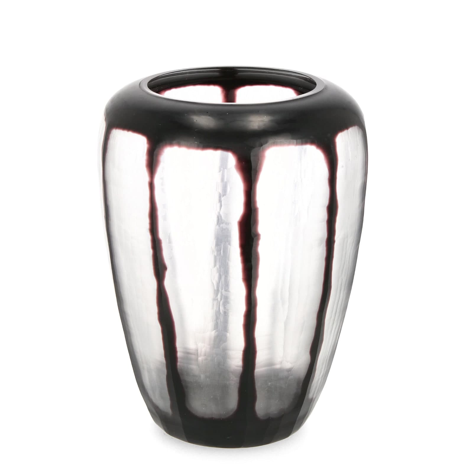 Vaso "Kirinda" prodotto in vetro fatto a mano trasparent nero in Vasi Decor Space - Altamura, commercioVirtuoso.it