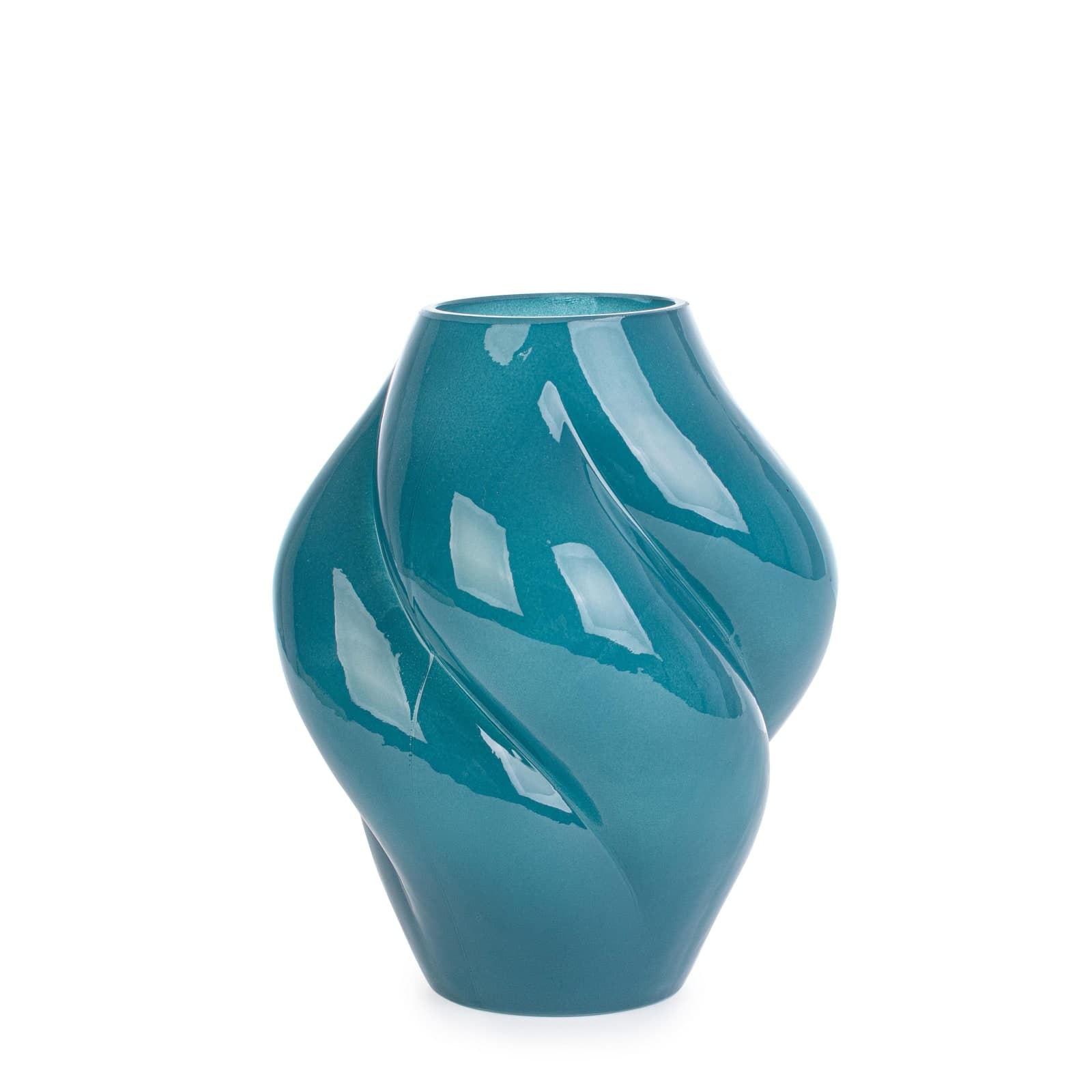 Vaso da interno tondo "Daven" in vetro Ø 16x h 20 cm in Vasi Decor Space - Altamura, commercioVirtuoso.it
