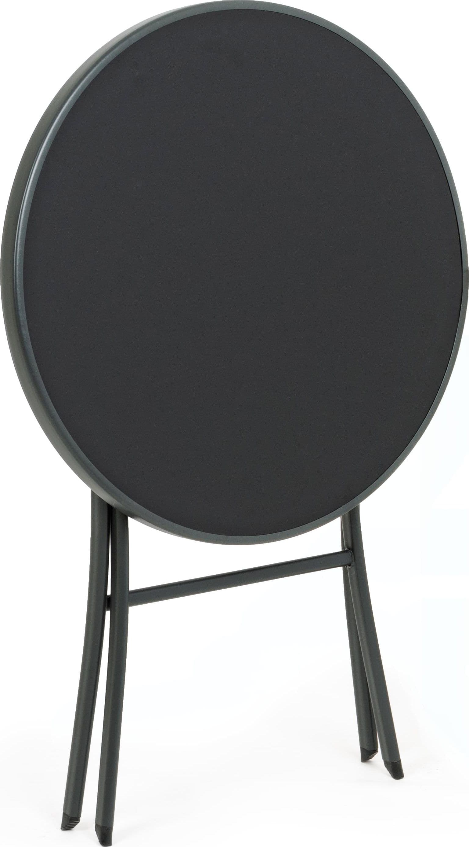 Tavolo tondo  pieghevole "Martinez" in acciaio 60 cm in Tavoli standard Decor Space - Altamura, commercioVirtuoso.it