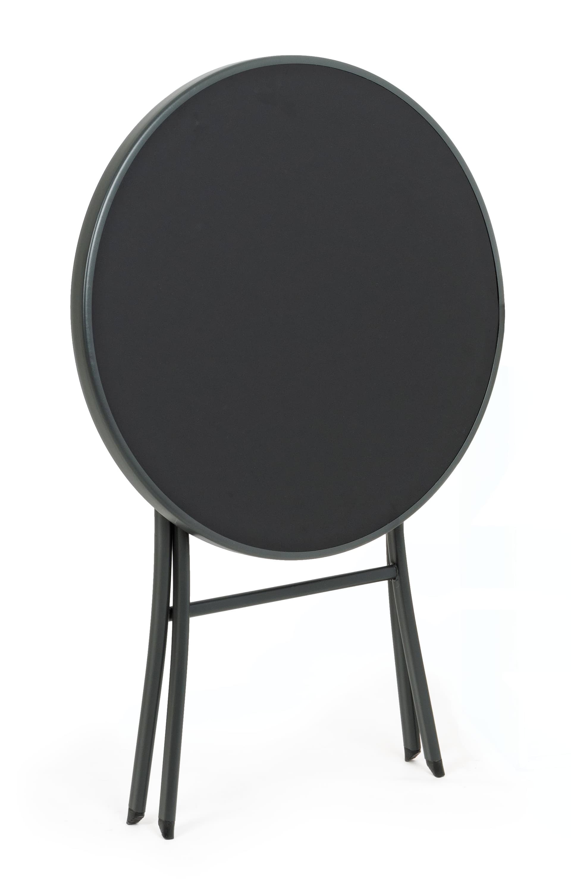 Tavolo tondo  pieghevole "Martinez" in acciaio 60 cm in Tavoli standard Decor Space - Altamura, commercioVirtuoso.it