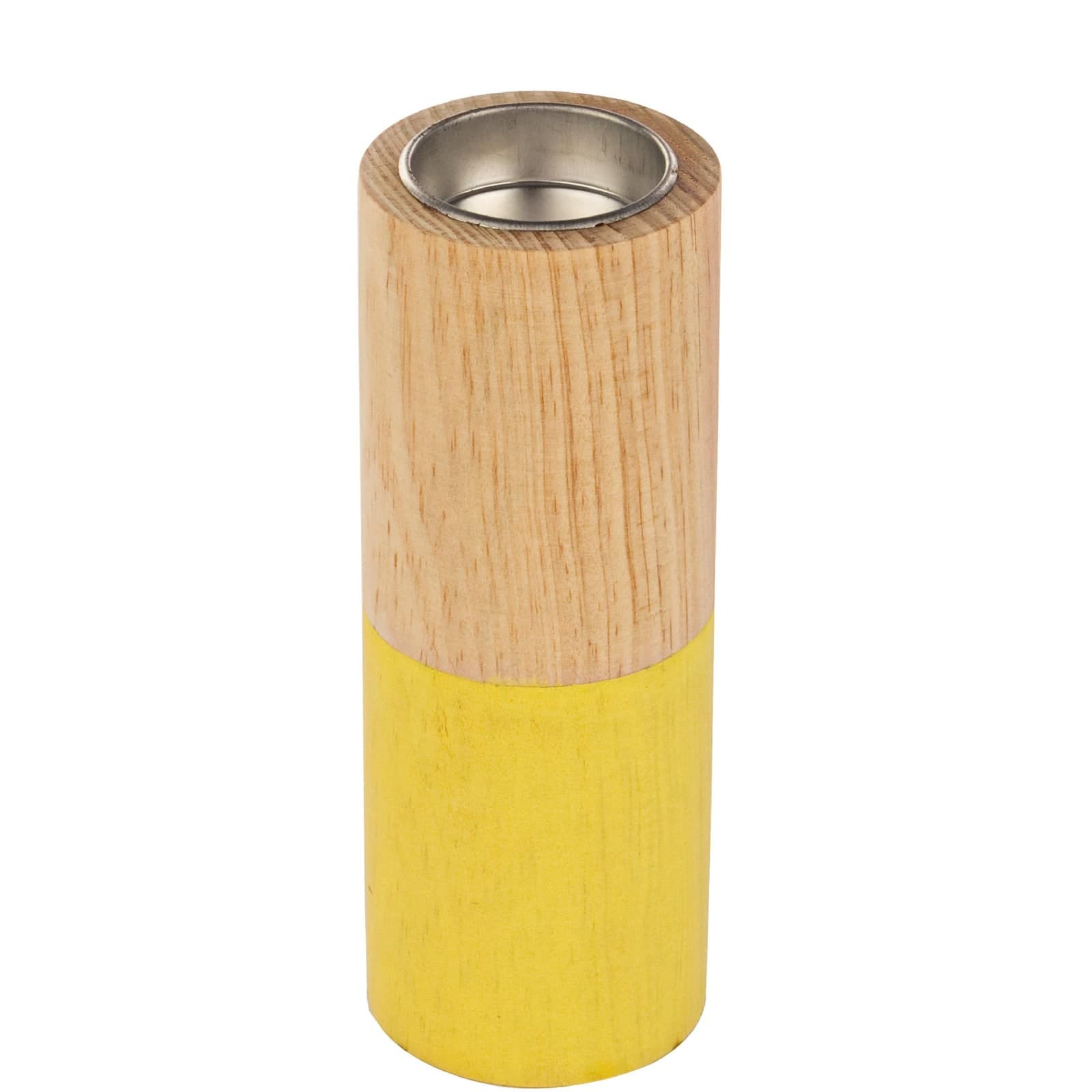 Porta candela block realizzato in legno in varie tonalità di colore in Candelieri Decor Space - Altamura, commercioVirtuoso.it