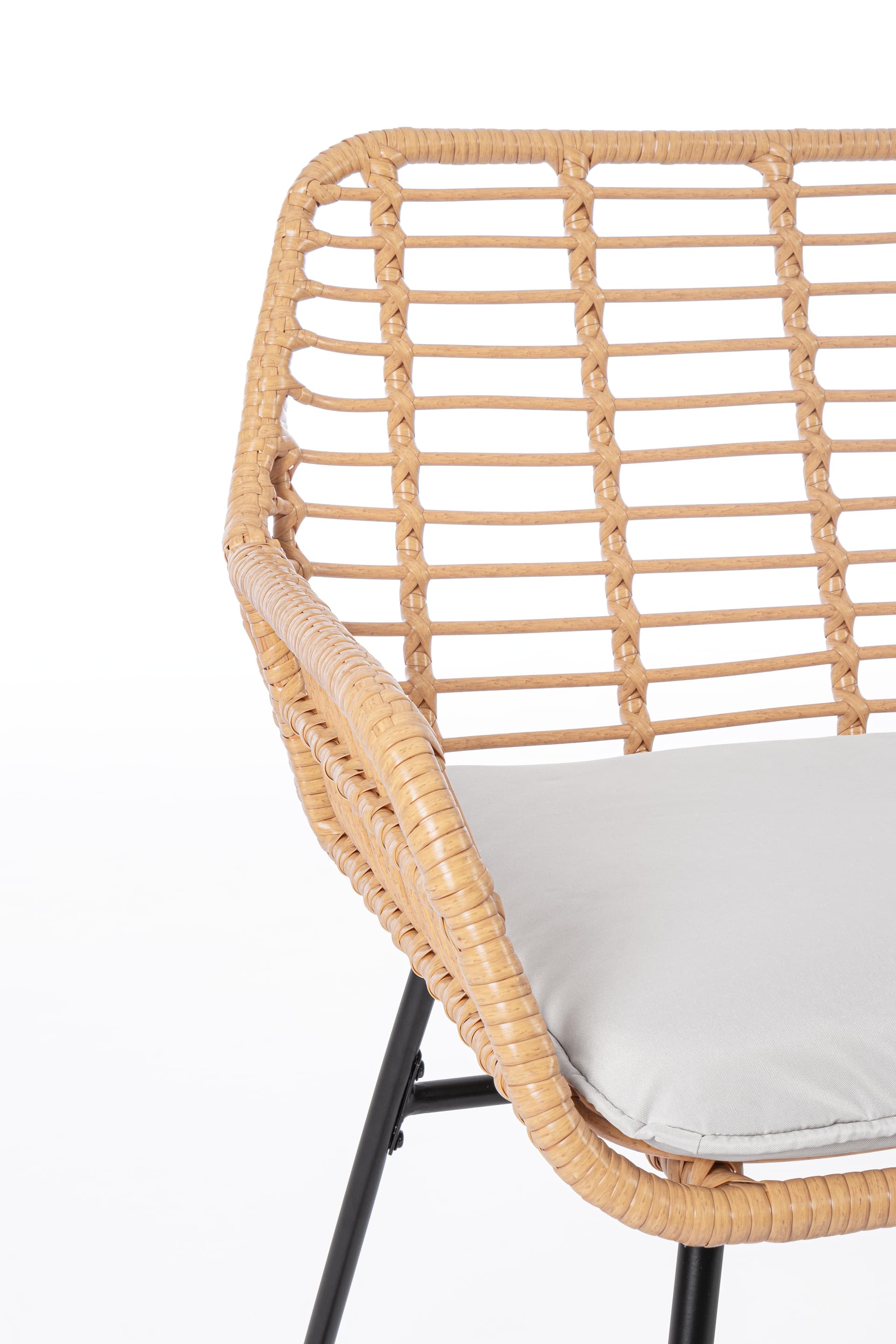 Salottino "Burrel" con poltrone, tavolino e divanetto, struttura in acciaio, per esterno in Set di mobili Decor Space - Altamura, commercioVirtuoso.it