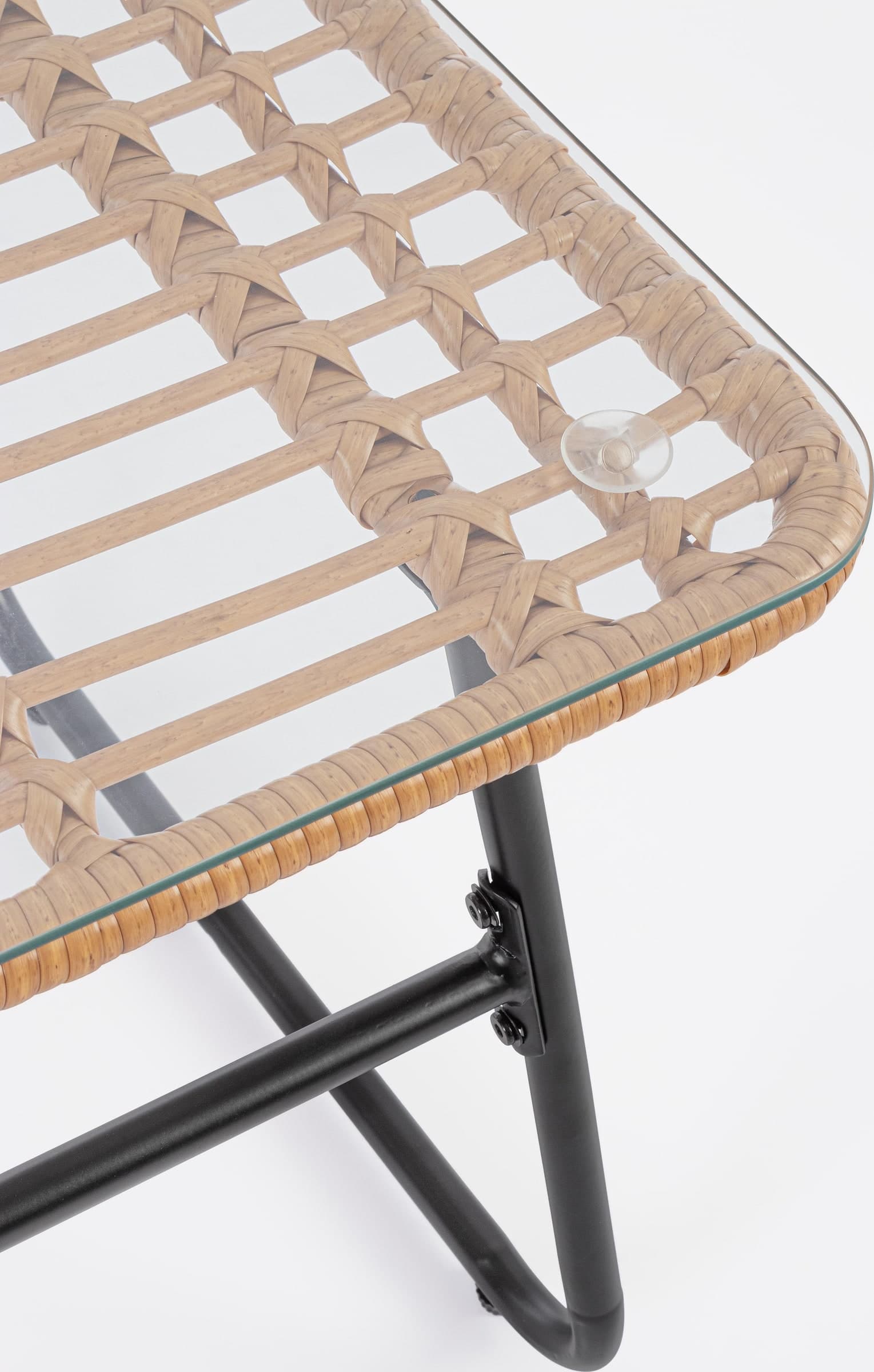 Salottino "Burrel" con poltrone, tavolino e divanetto, struttura in acciaio, per esterno in Set di mobili Decor Space - Altamura, commercioVirtuoso.it