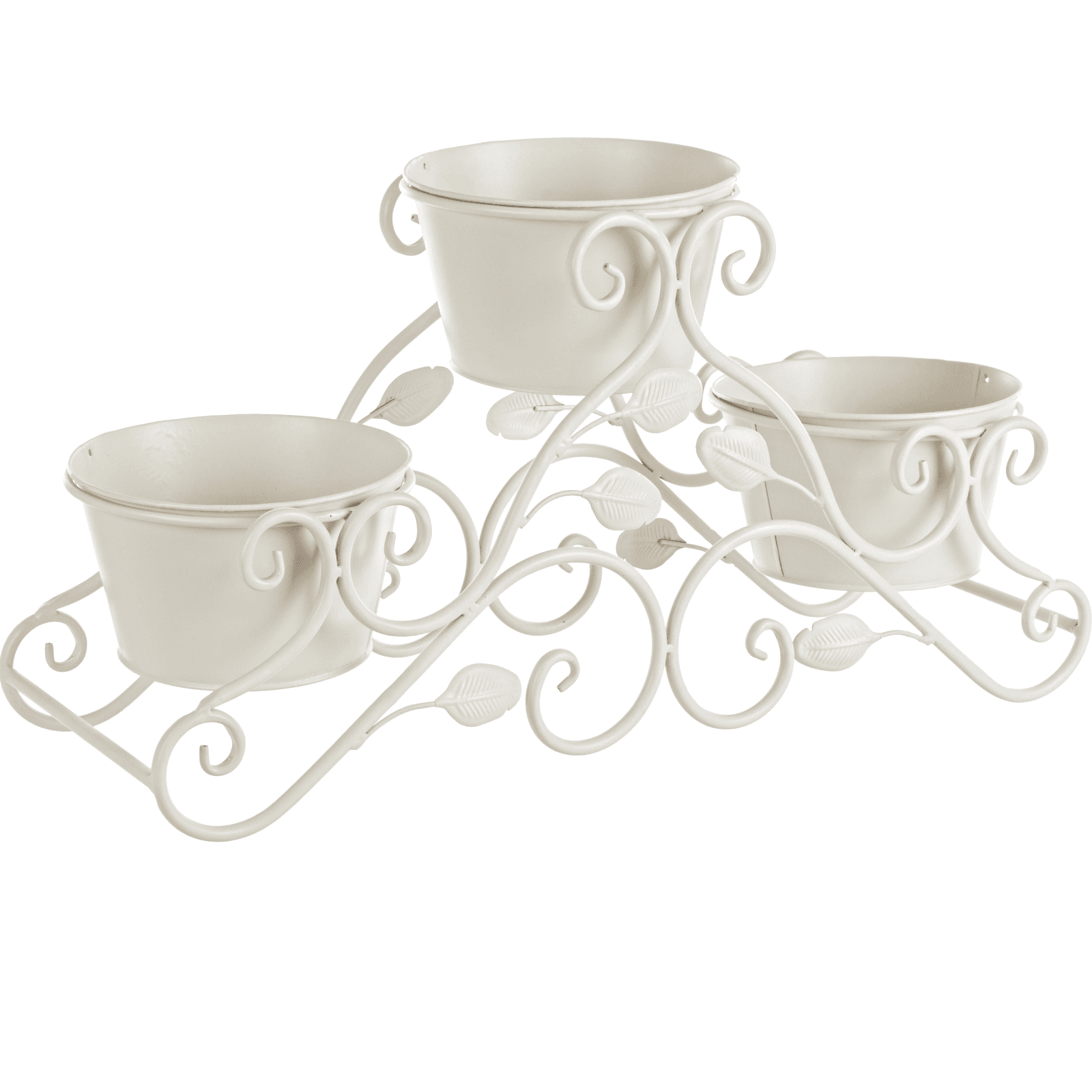 Coprivaso parete giselle in acciaio color crema 14 x 14 x h 33cm in Vasi pensili Decor Space - Altamura, commercioVirtuoso.it