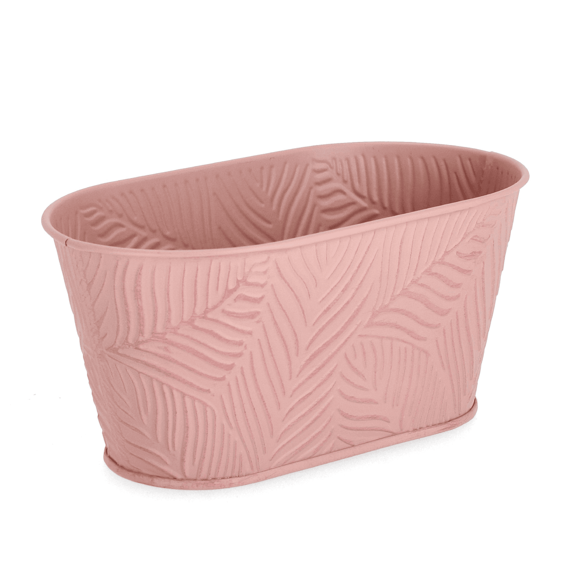 Vaso benji ovale in metallo galvanizzato h 10,7 cm in Vasi tradizionali Decor Space - Altamura, commercioVirtuoso.it
