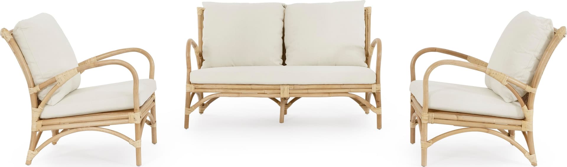 Divano a 2 posti con cuscino "Alicante" 129 cm in Set di mobili Decor Space - Altamura, commercioVirtuoso.it