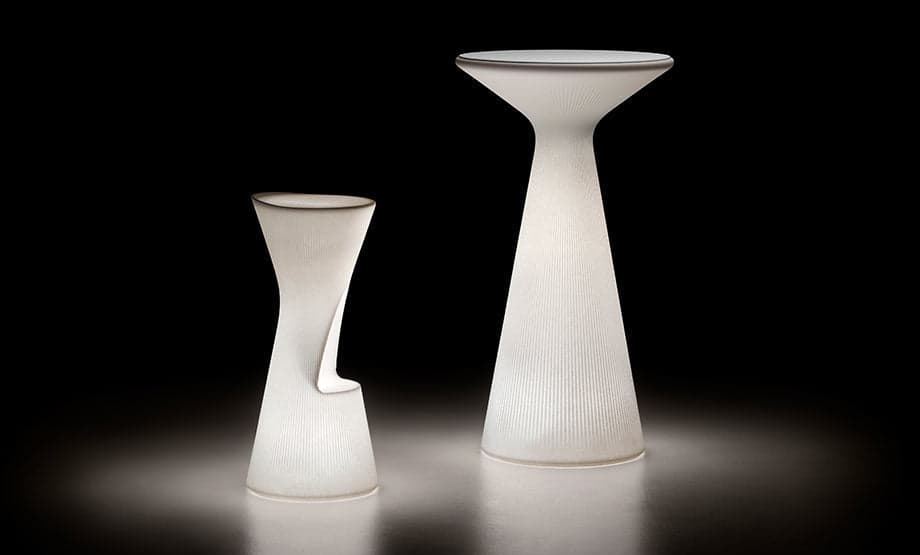 Sgabello "Fade" struttura in polietilene per esterno in Ottomane Decor Space - Altamura, commercioVirtuoso.it