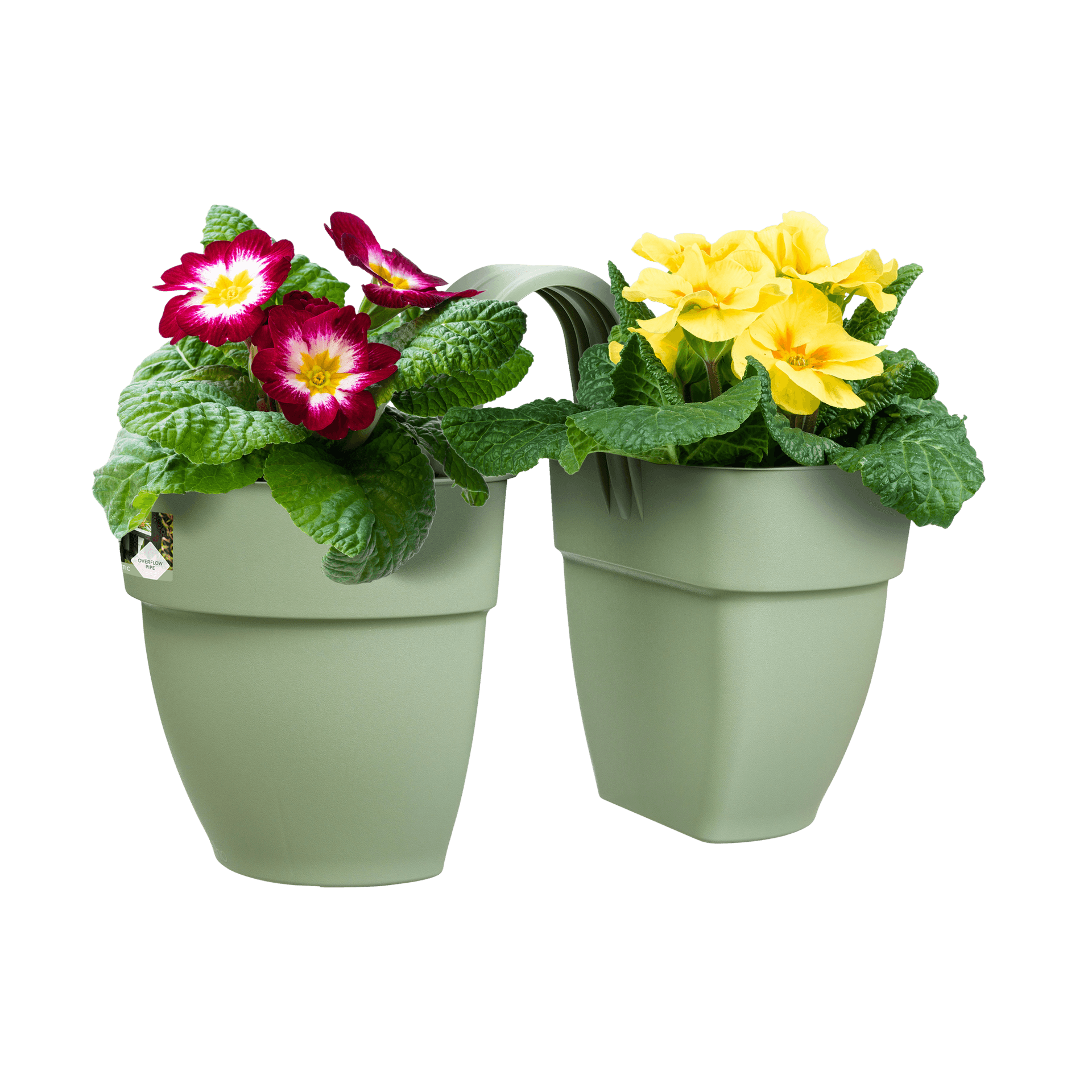Vaso "Vibia Campana Flower Twin" in plastica riciclata, per esterno, da 21 cm in Vasi tradizionali Decor Space - Altamura, commercioVirtuoso.it