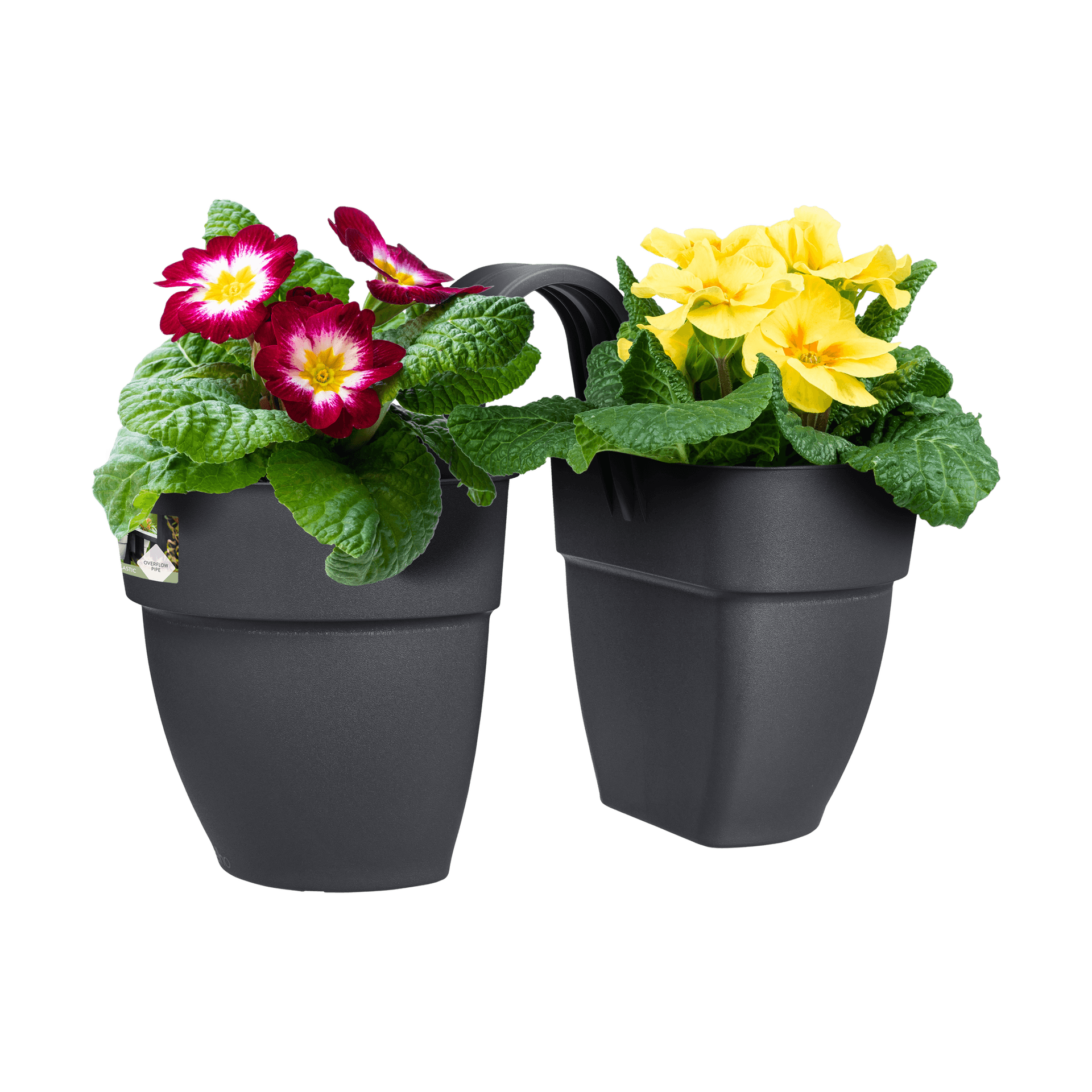 Vaso "Vibia Campana Flower Twin" in plastica riciclata, per esterno, da 21 cm in Vasi tradizionali Decor Space - Altamura, commercioVirtuoso.it