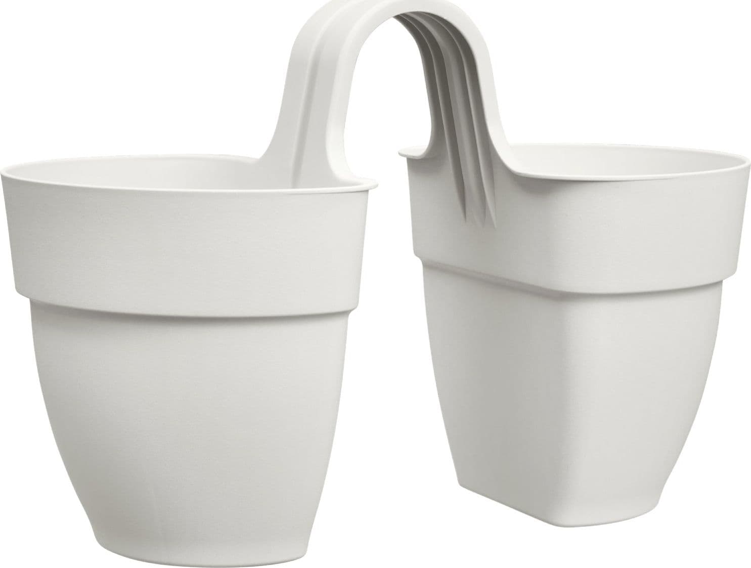 Vaso "Vibia Campana Flower Twin" in plastica riciclata, per esterno, da 21 cm in Vasi tradizionali Decor Space - Altamura, commercioVirtuoso.it