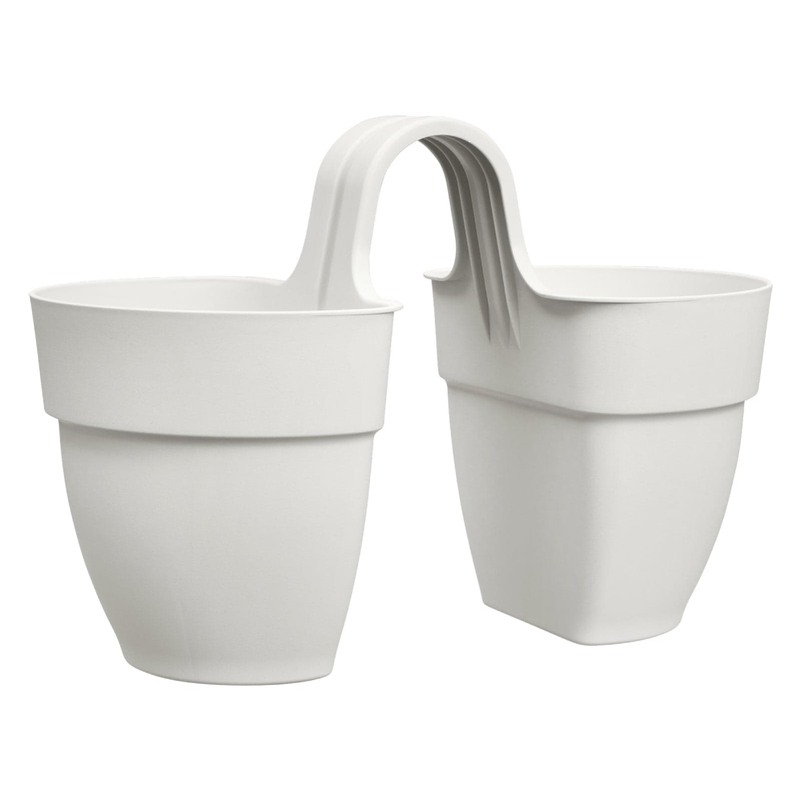 Vaso "Vibia Campana Flower Twin" in plastica riciclata, per esterno, da 21 cm in Vasi tradizionali Decor Space - Altamura, commercioVirtuoso.it