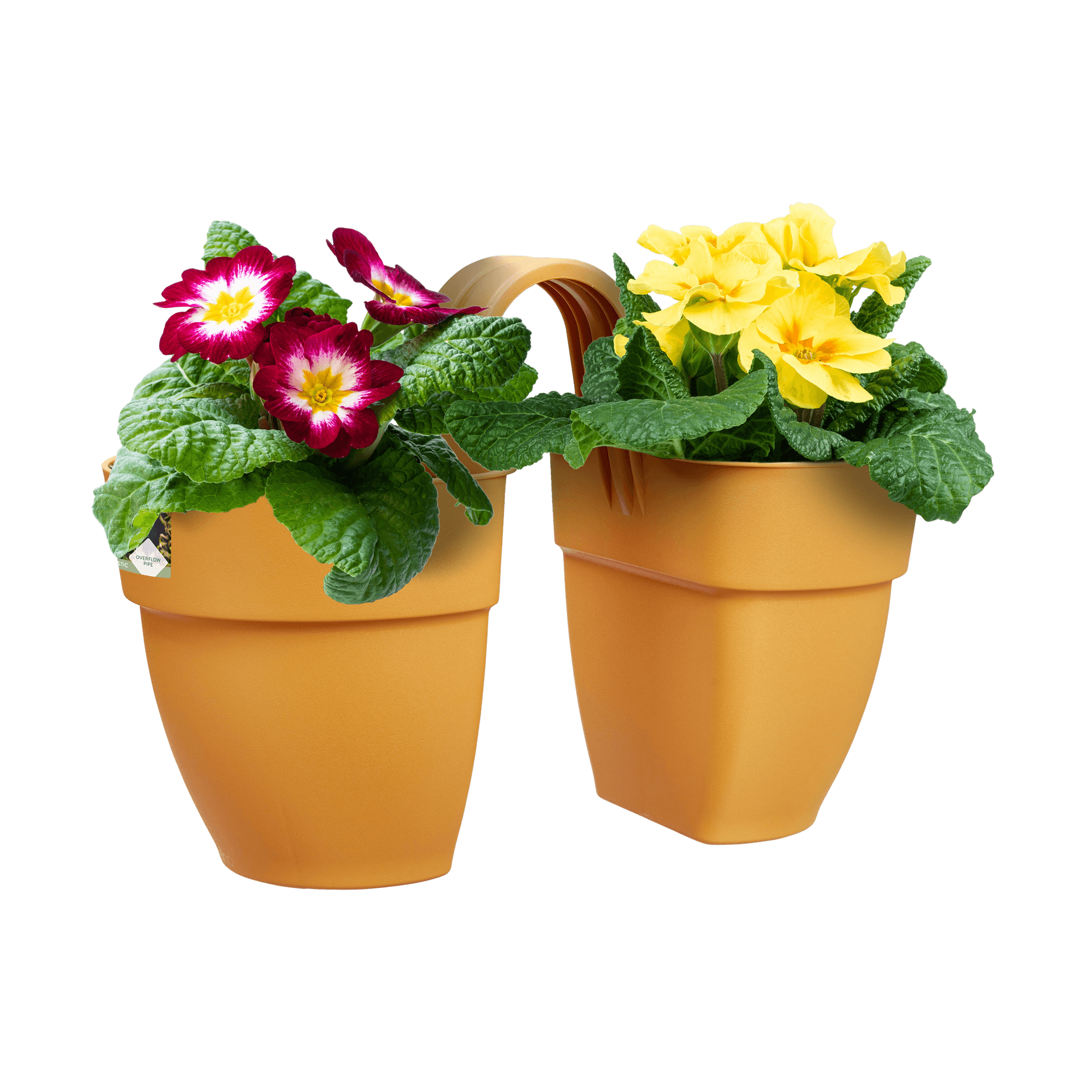 Vaso "Vibia Campana Flower Twin" in plastica riciclata, per esterno, da 21 cm in Vasi tradizionali Decor Space - Altamura, commercioVirtuoso.it