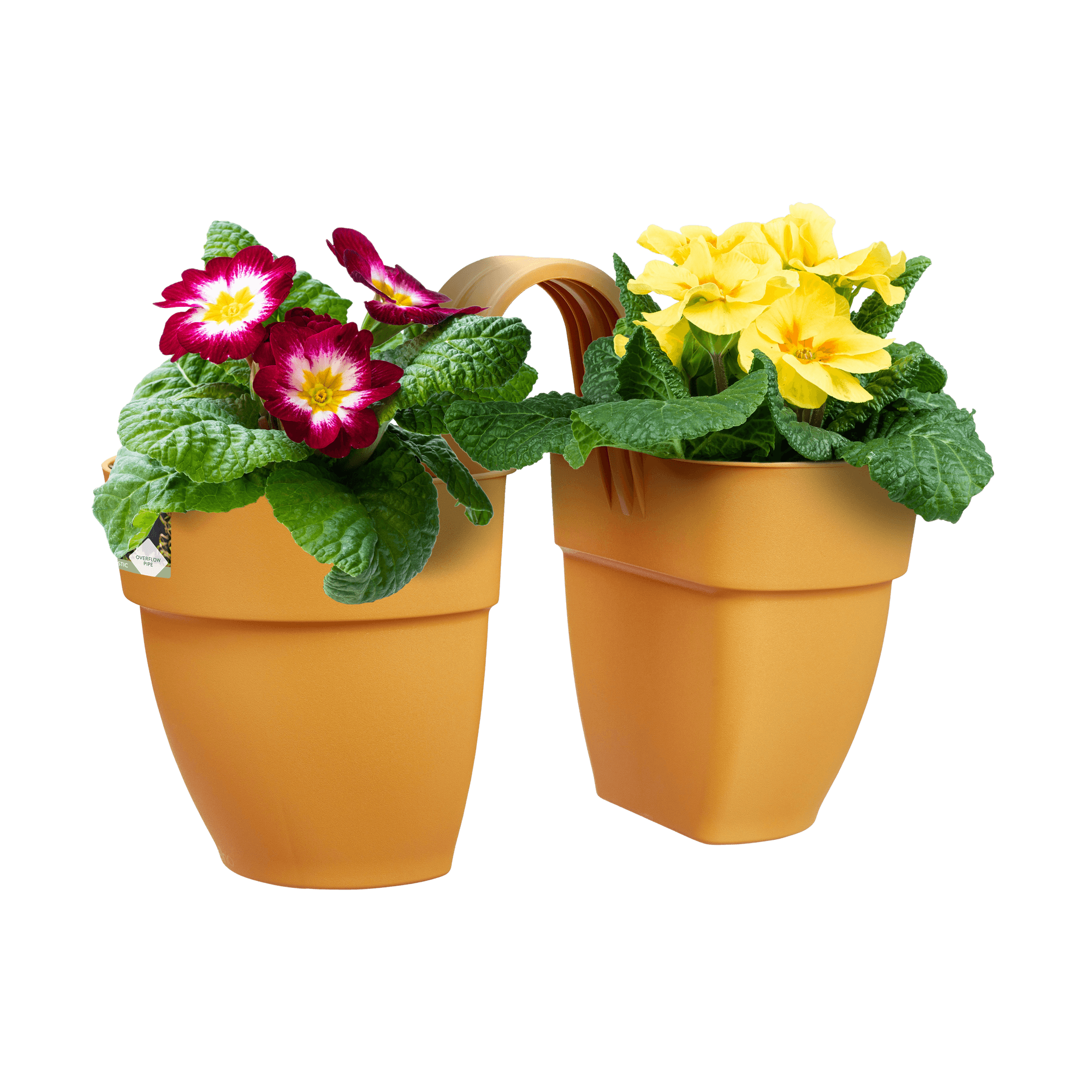 Vaso "Vibia Campana Flower Twin" in plastica riciclata, per esterno, da 21 cm in Vasi tradizionali Decor Space - Altamura, commercioVirtuoso.it