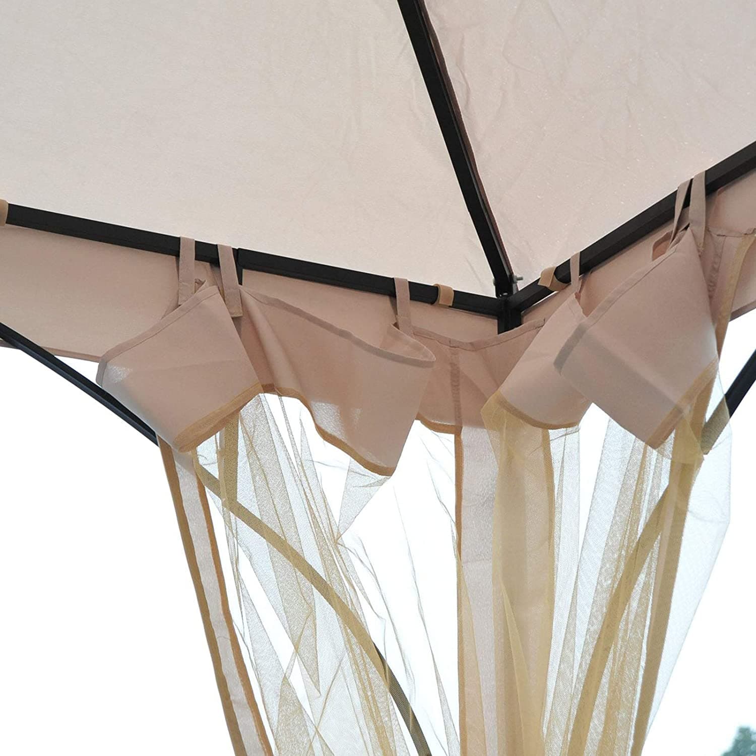 Gazebo "Hogan" da giardino, struttura in alluminio con zanzariere 3 x 3 mt in Gazebo Decor Space - Altamura, commercioVirtuoso.it