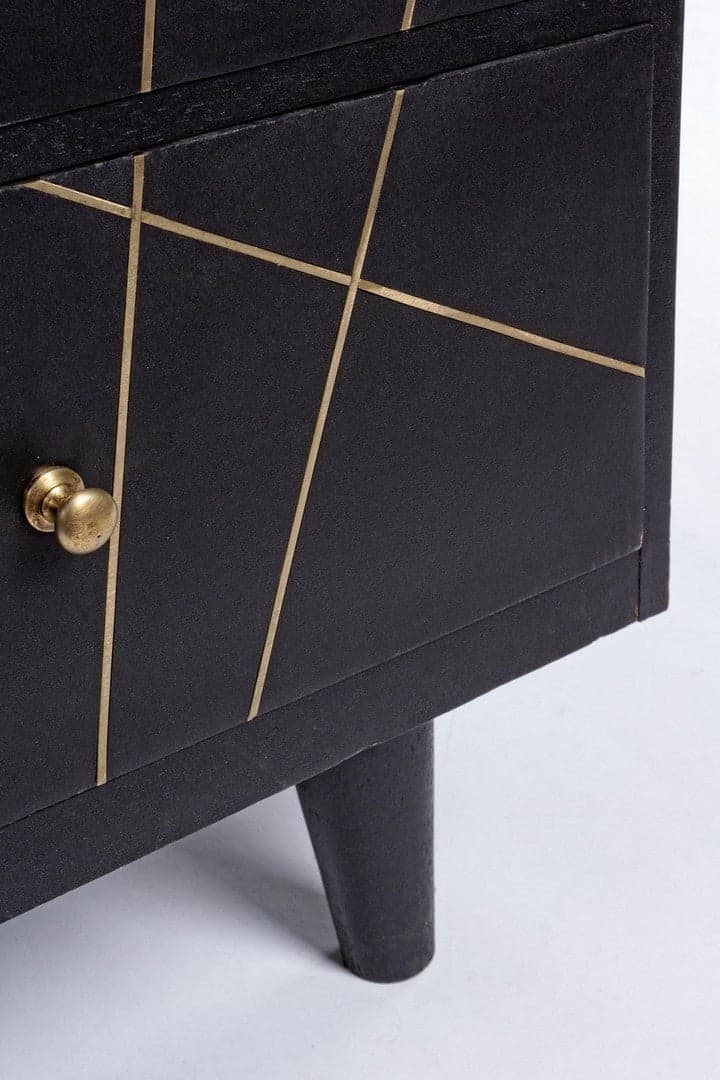 Credenza "Lineas" con struttura in legno di mango, cassetti in mdf, stile moderno in Credenze Decor Space - Altamura, commercioVirtuoso.it