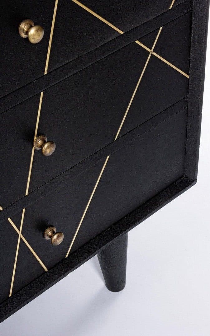 Credenza "Lineas" con struttura in legno di mango, cassetti in mdf, stile moderno in Credenze Decor Space - Altamura, commercioVirtuoso.it