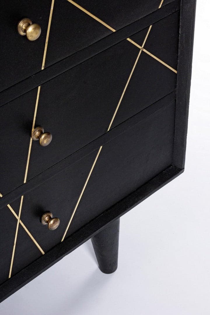 Credenza "Lineas" con struttura in legno di mango, cassetti in mdf, stile moderno in Credenze Decor Space - Altamura, commercioVirtuoso.it
