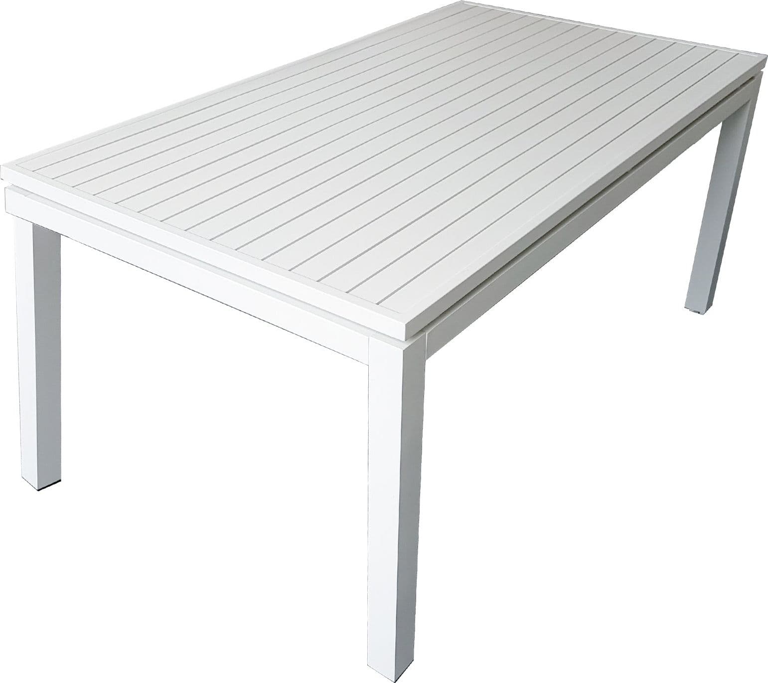 Tavolo allungabile "Galilee" in alluminio telescopico dogato 160-220 cm per giardino e veranda in Tavoli standard Decor Space - Altamura, commercioVirtuoso.it