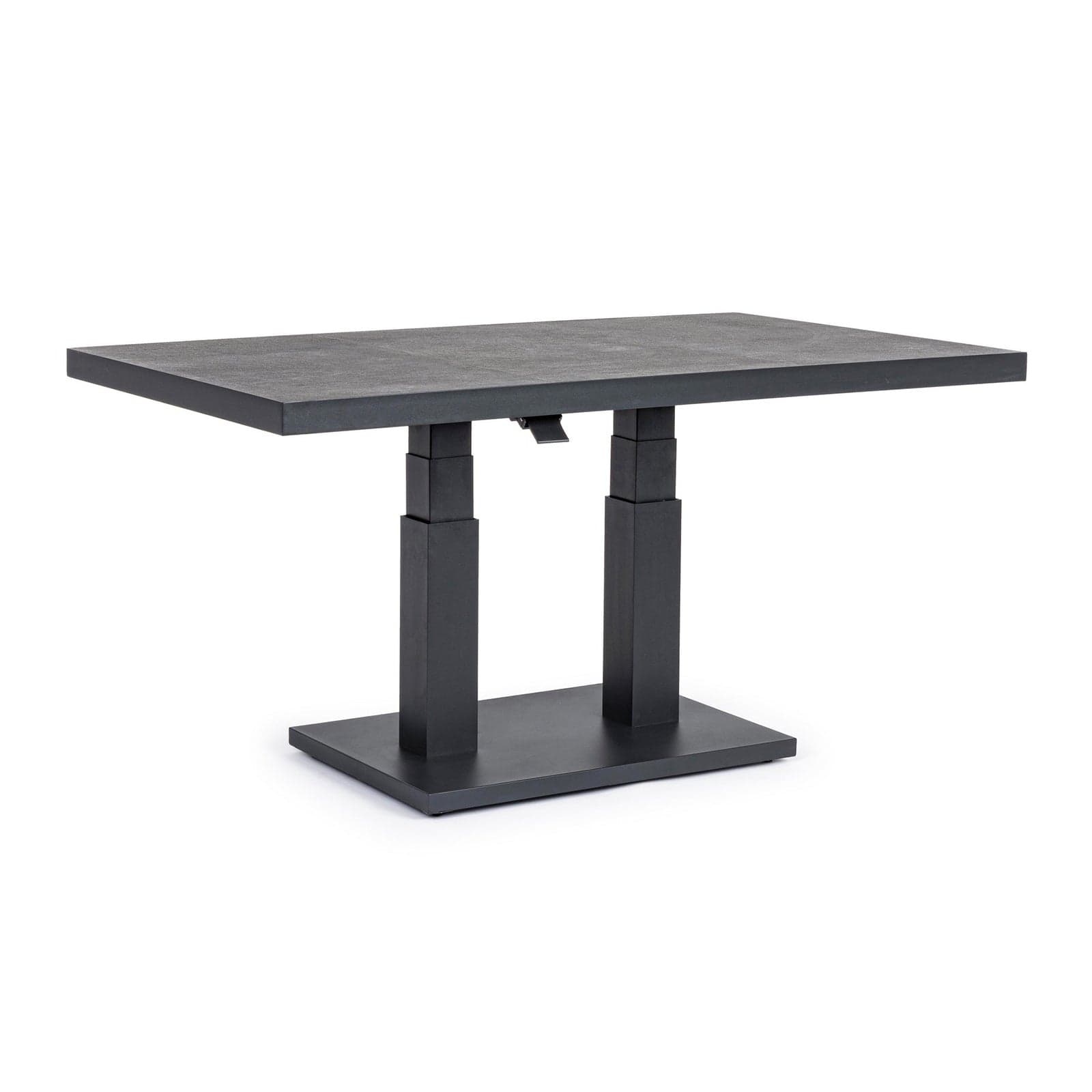 Tavolino "Truman" con struttura in alluminio, con piano in ceramica, altezza regolabile - 23