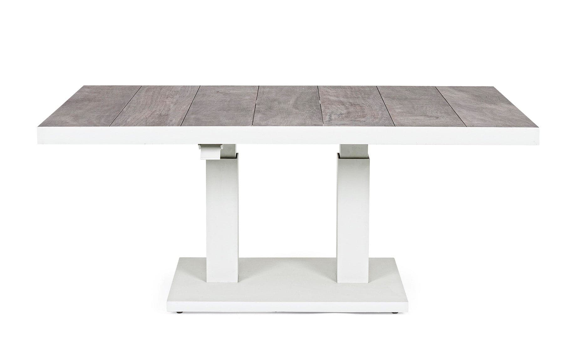 Tavolino "Truman" con struttura in alluminio, con piano in ceramica, altezza regolabile in Tavoli standard Decor Space - Altamura, commercioVirtuoso.it