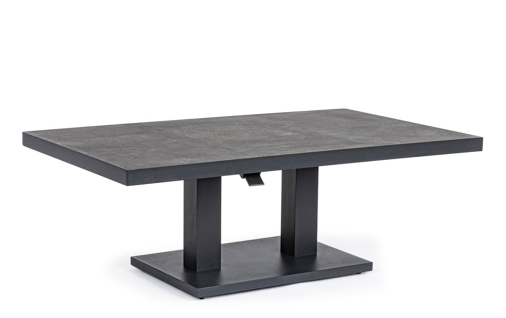 Tavolino "Truman" con struttura in alluminio, con piano in ceramica, altezza regolabile - 29