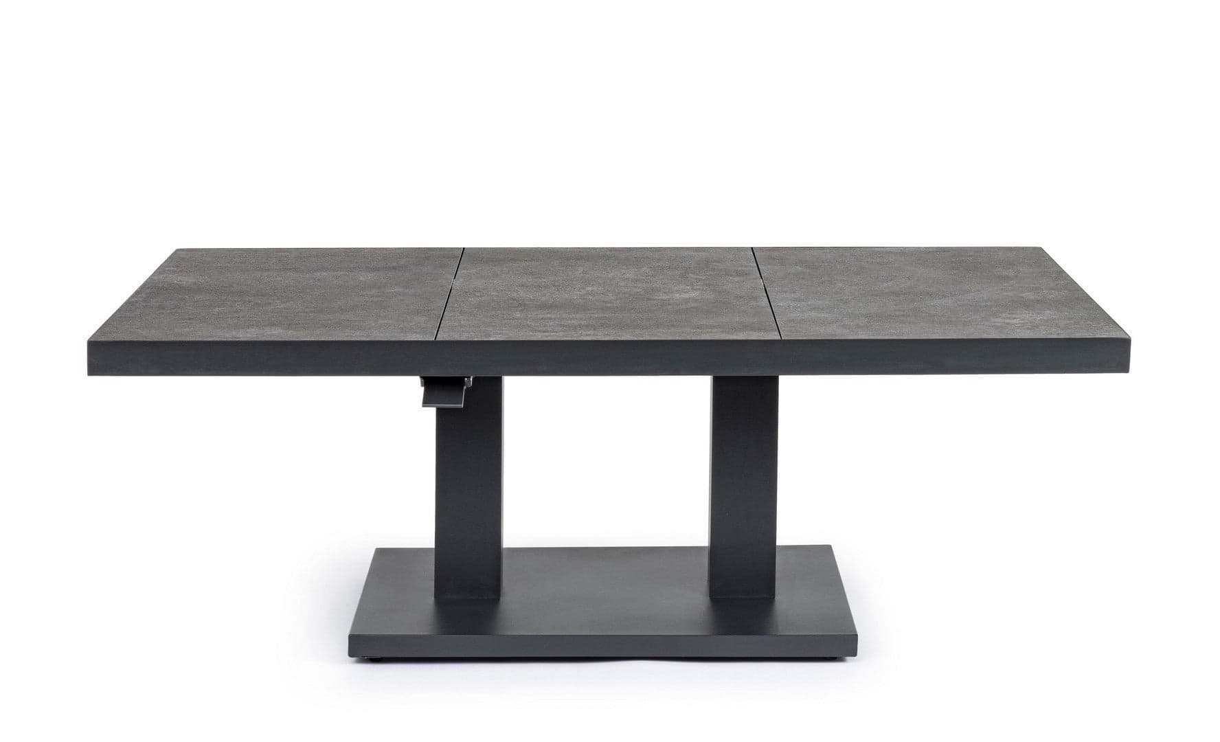 Tavolino "Truman" con struttura in alluminio, con piano in ceramica, altezza regolabile - 33