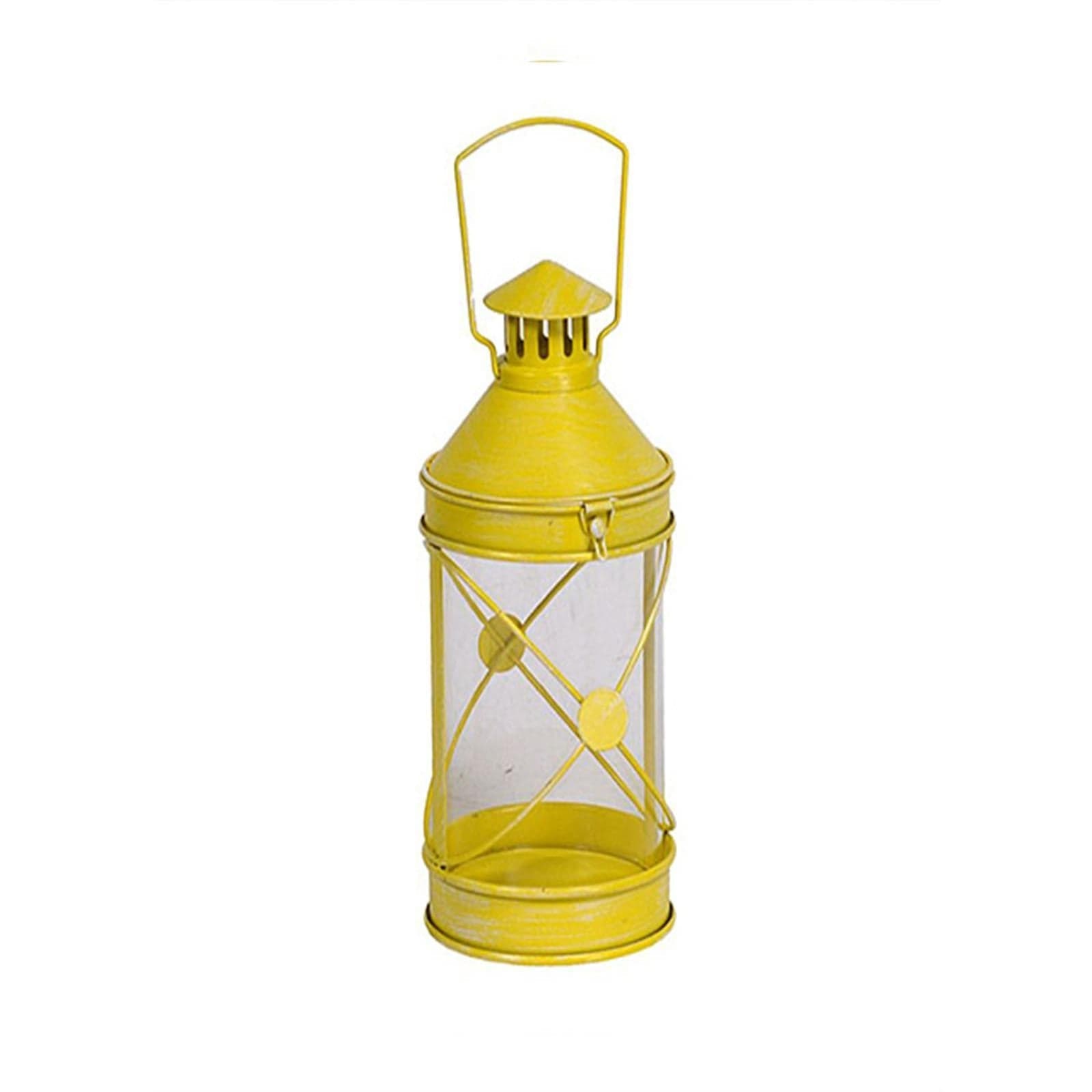 Lanterna in metallo ad incrocio appendibile da esterno e giardino h 27 cm in Lanterne Decor Space - Altamura, commercioVirtuoso.it