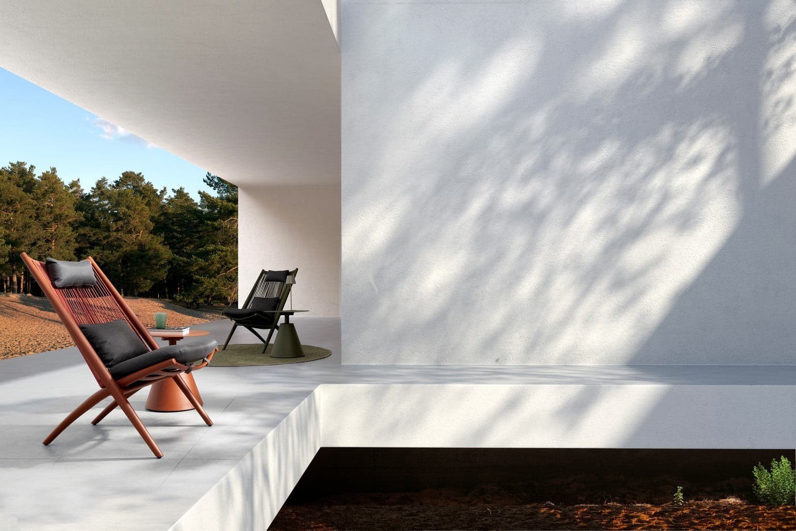Poltrona lounge "Aloha" in alluminio imbottita da giardino e veranda in Set di mobili Decor Space - Altamura, commercioVirtuoso.it