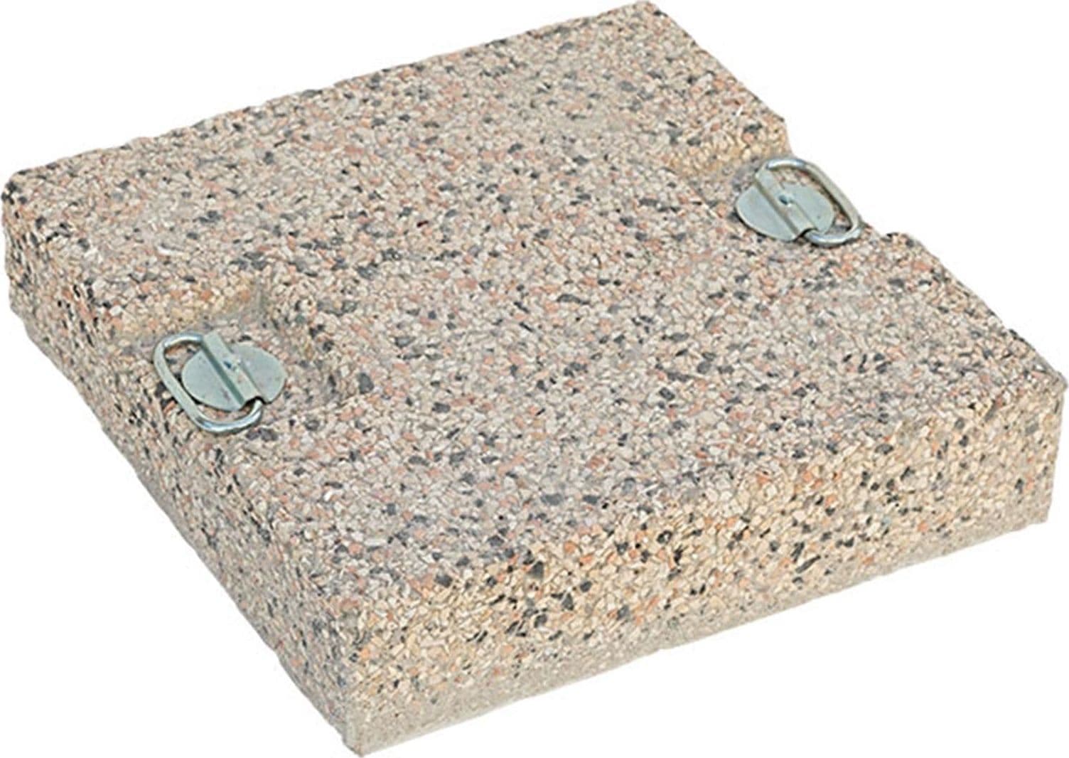 Marmetta con maniglie per ombrellone a braccio laterale da 60 kg in cemento "Made In Italiy"