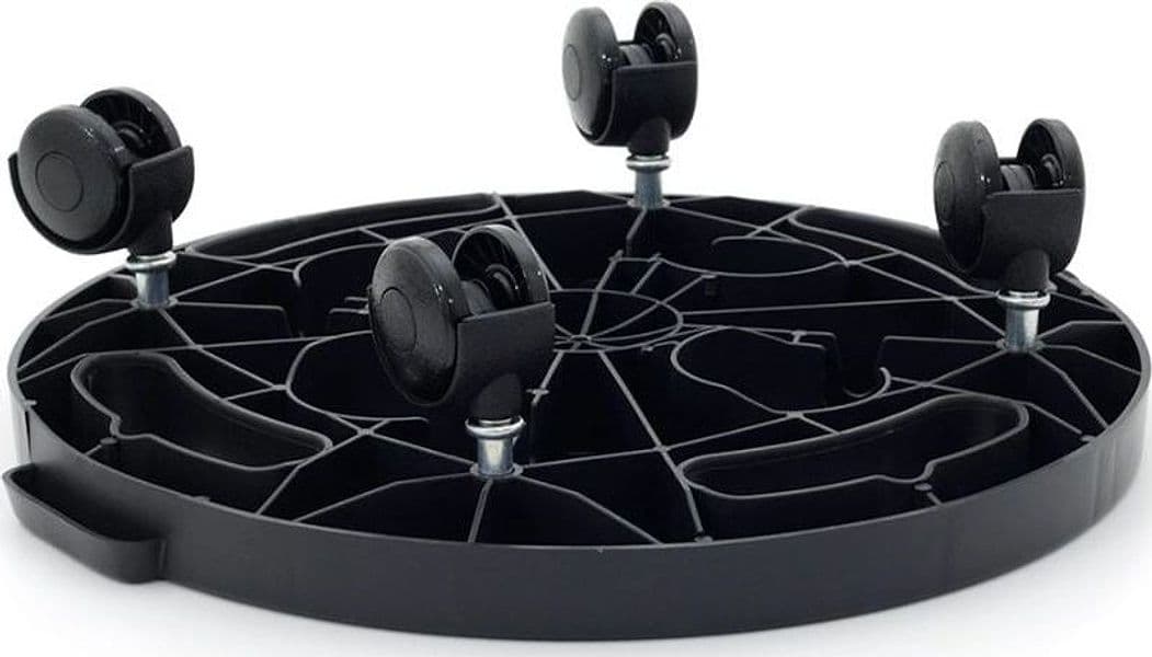 Sottovaso circolare a carrello con ruote bidirezionali in Resina "Made in Italy" in Sottovasi Decor Space - Altamura, commercioVirtuoso.it