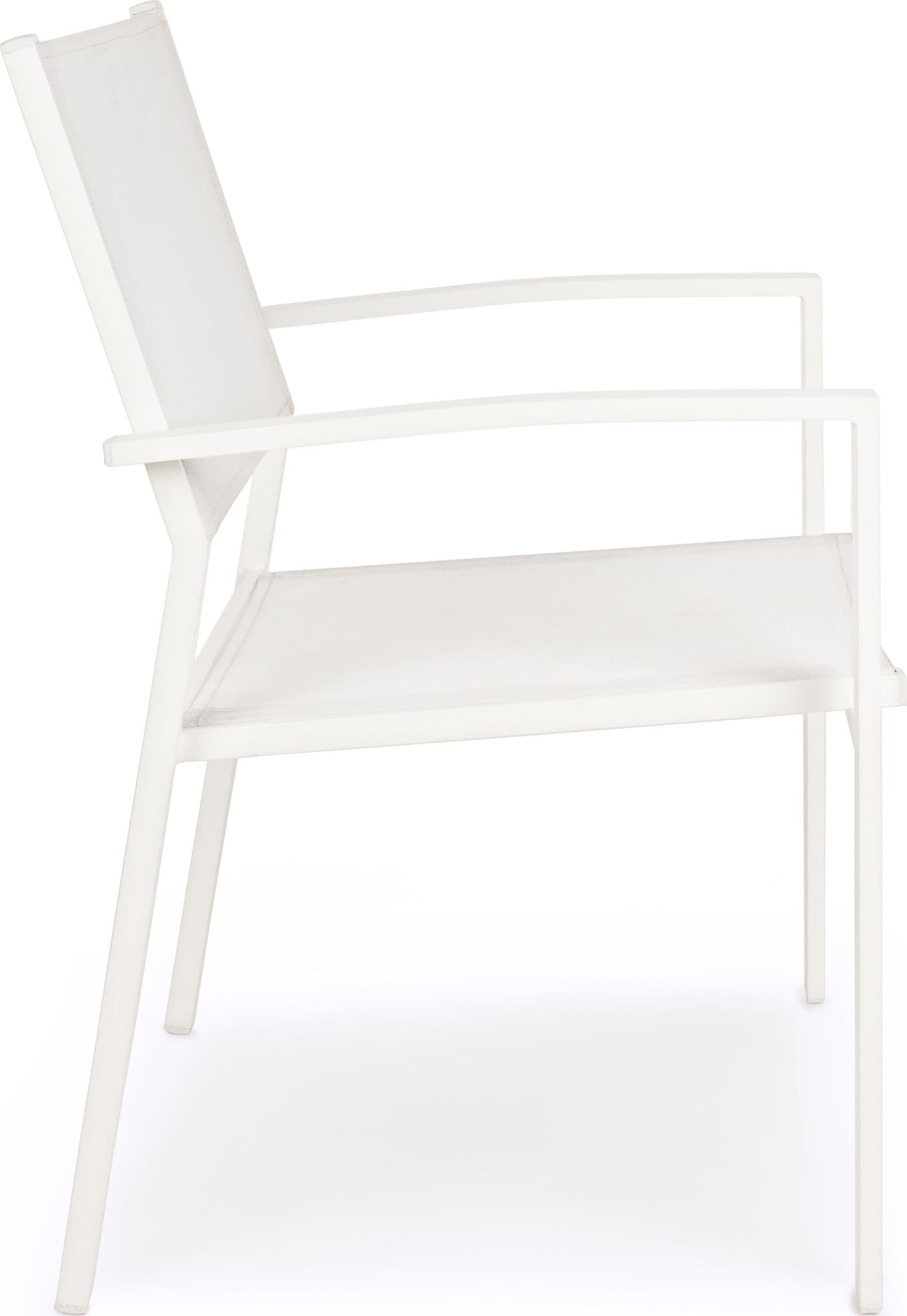 Poltrona "Hilde" struttura in alluminio verniciato e texilene per giardino e veranda in Sedie per tavolo da giardino Decor Space - Altamura, commercioVirtuoso.it