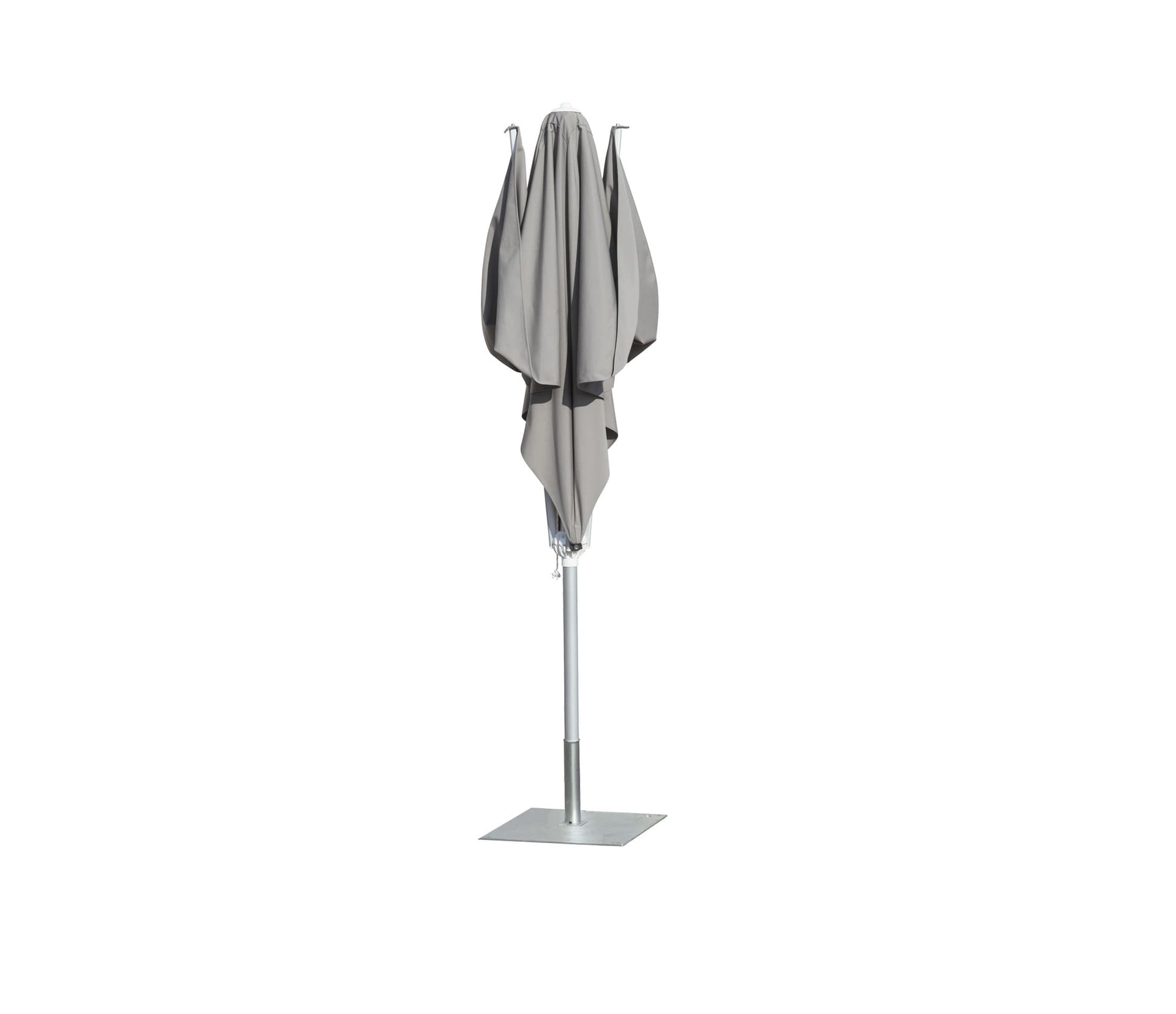 Ombrellone quadrato professionale con palo centrale "Vela" in alluminio inox da giardino (Made In Italy) in Ombrelloni Decor Space - Altamura, commercioVirtuoso.it