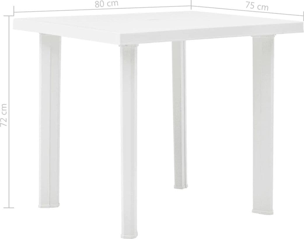 Tavolo in polipropilene antiurto per bar e ristoranti 80 x 75 cm in Tavoli standard Decor Space - Altamura, commercioVirtuoso.it