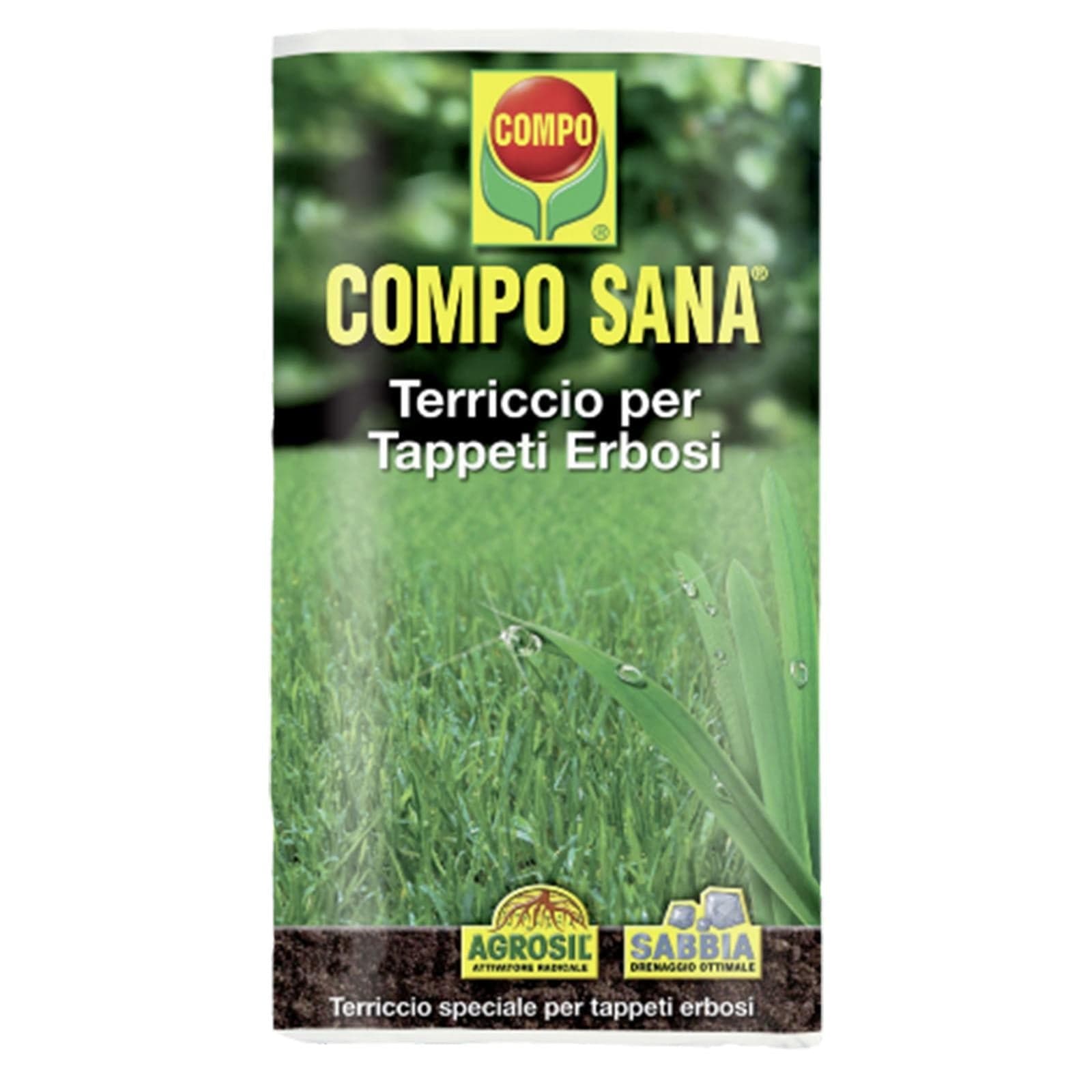 Terriccio Compo Sana substrato professionale per tappeti erbosi da 50 lt