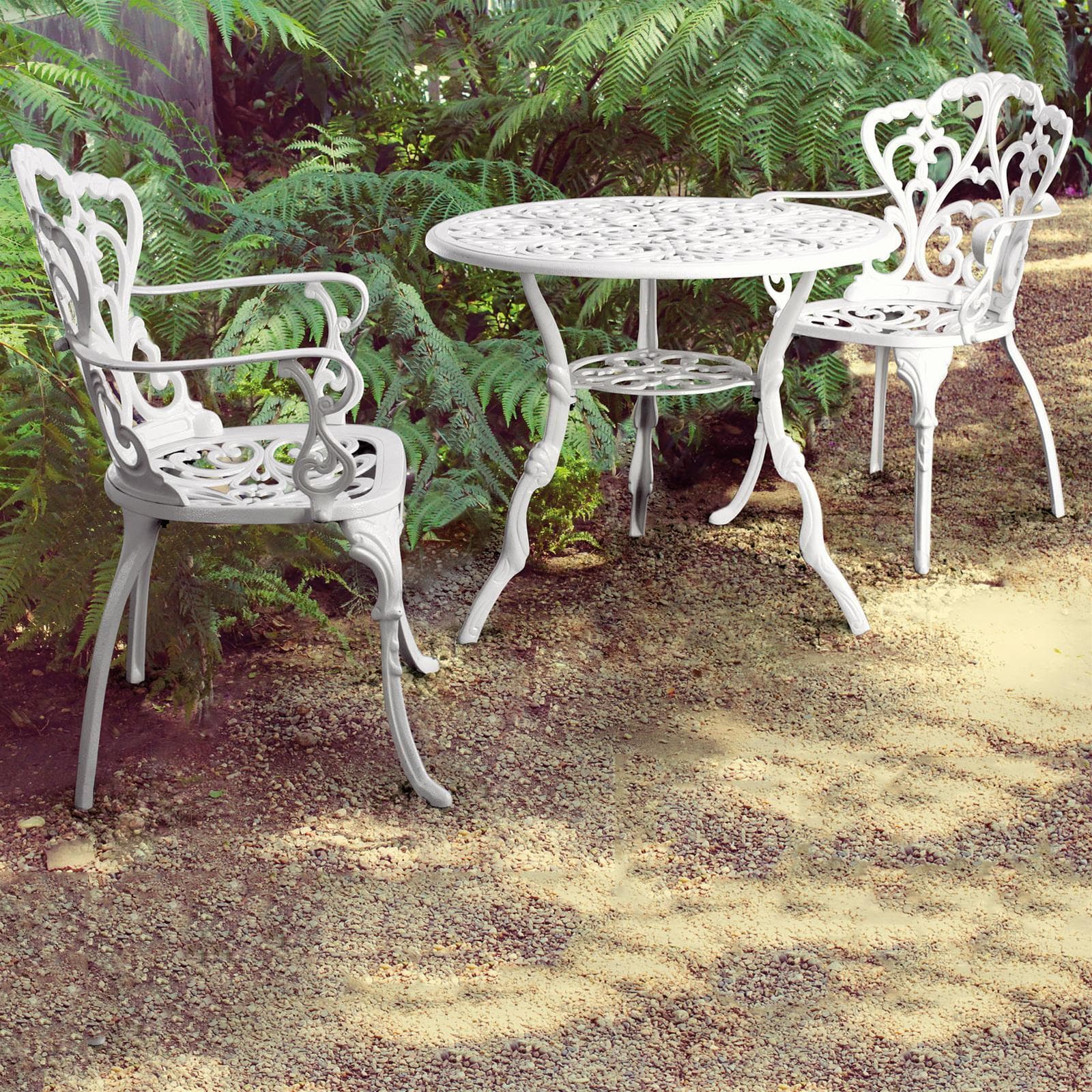Tavolo tondo "Victoria" in alluminio da esterno per giardino e veranda Ø 80 cm in Tavoli standard Decor Space - Altamura, commercioVirtuoso.it