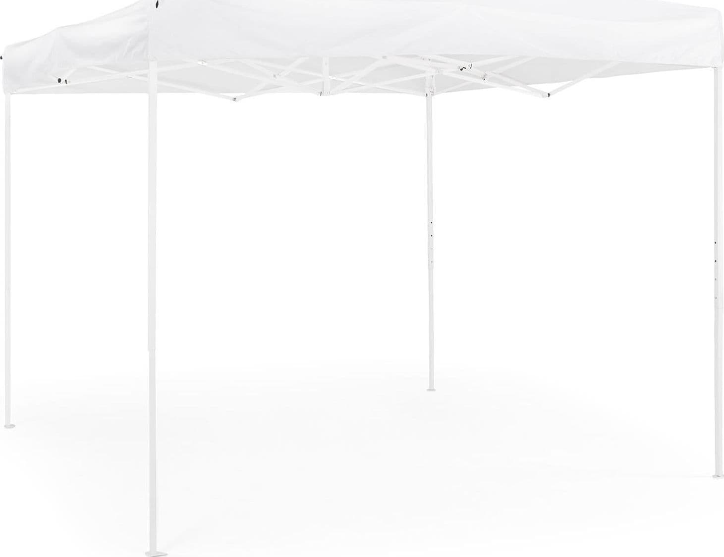 Gazebo bianco 3x4,5 pieghevole a fisarmonica da campeggio
