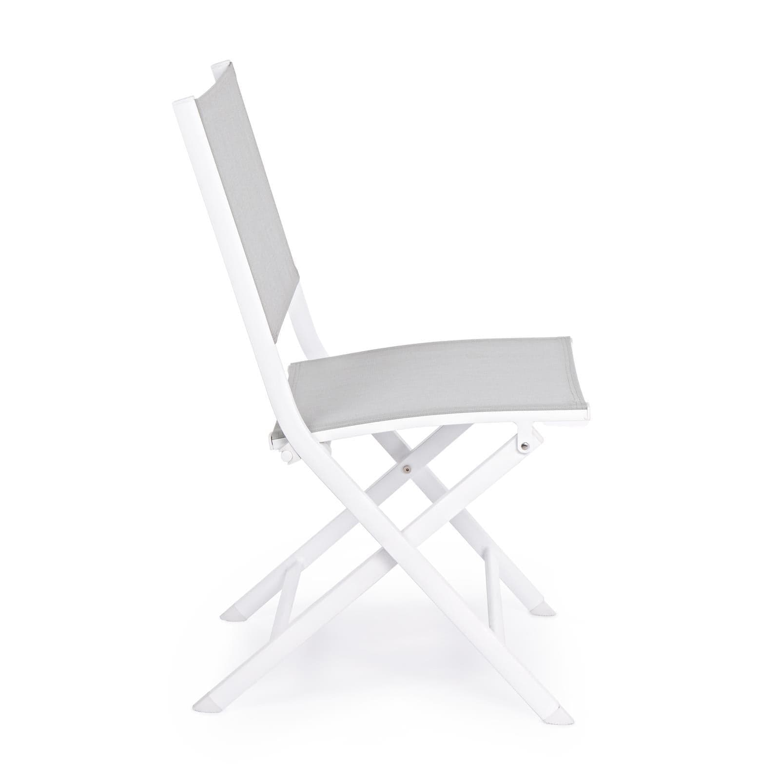 Sedie pieghevoli "Elin" in alluminio arredamento da esterno per giardino e veranda in Sedie per tavolo da giardino Decor Space - Altamura, commercioVirtuoso.it