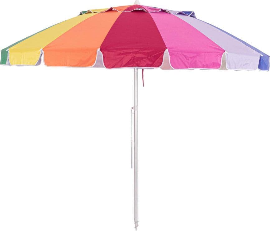 Ombrellone "Jamaica" in acciaio multicolor da mare h 230 cm in Ombrelloni Decor Space - Altamura, commercioVirtuoso.it
