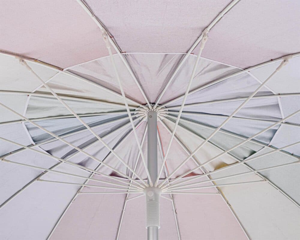 Ombrellone "Jamaica" in acciaio multicolor da mare h 230 cm in Ombrelloni Decor Space - Altamura, commercioVirtuoso.it