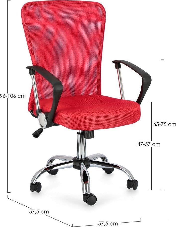 Sedia da ufficio ergonomica "Brisbane" con ruote, poltrona presidenziale per scrivania in Poltrone Decor Space - Altamura, commercioVirtuoso.it