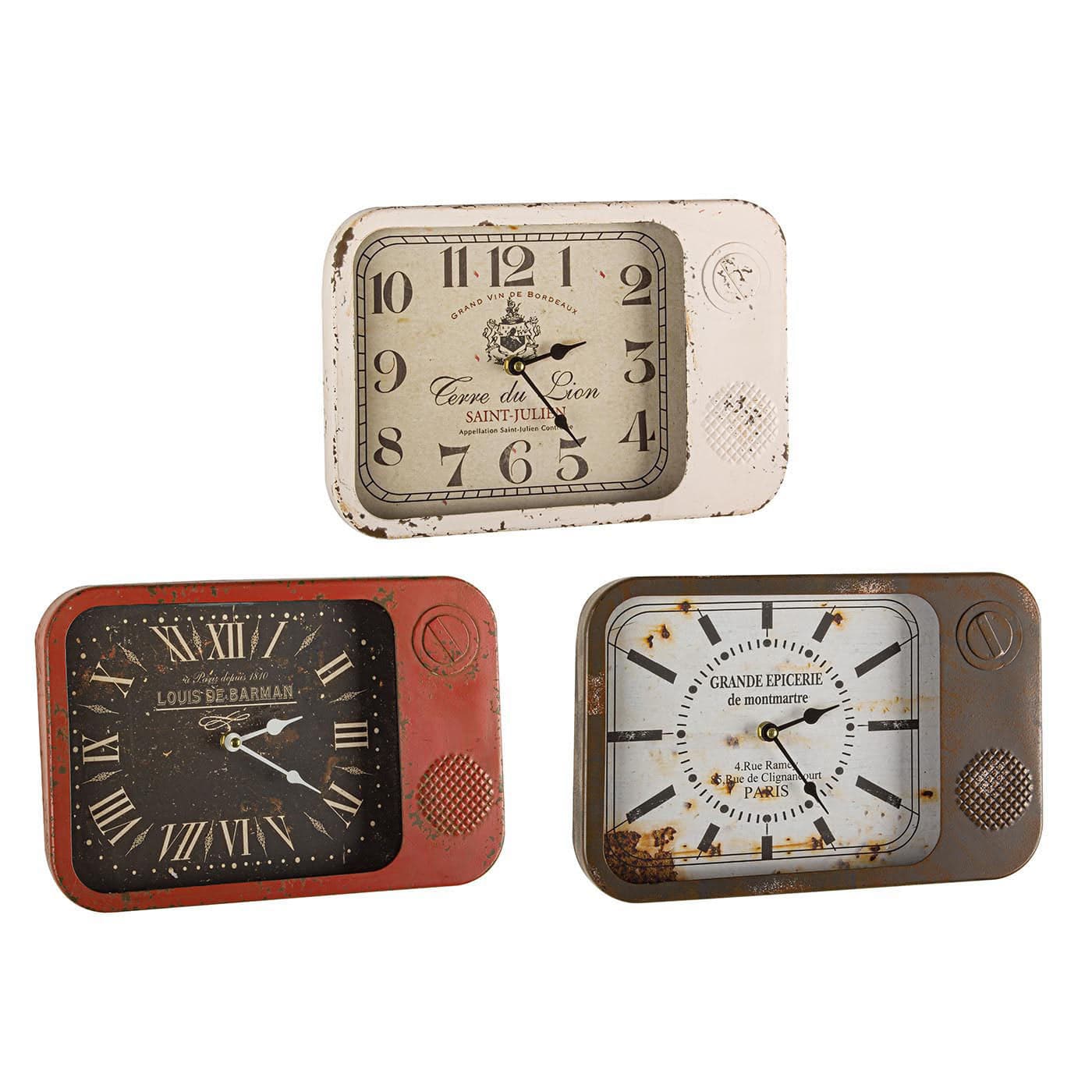 Orologio da tavolo "Rusty" per decorazione in Orologi da parete Decor Space - Altamura, commercioVirtuoso.it