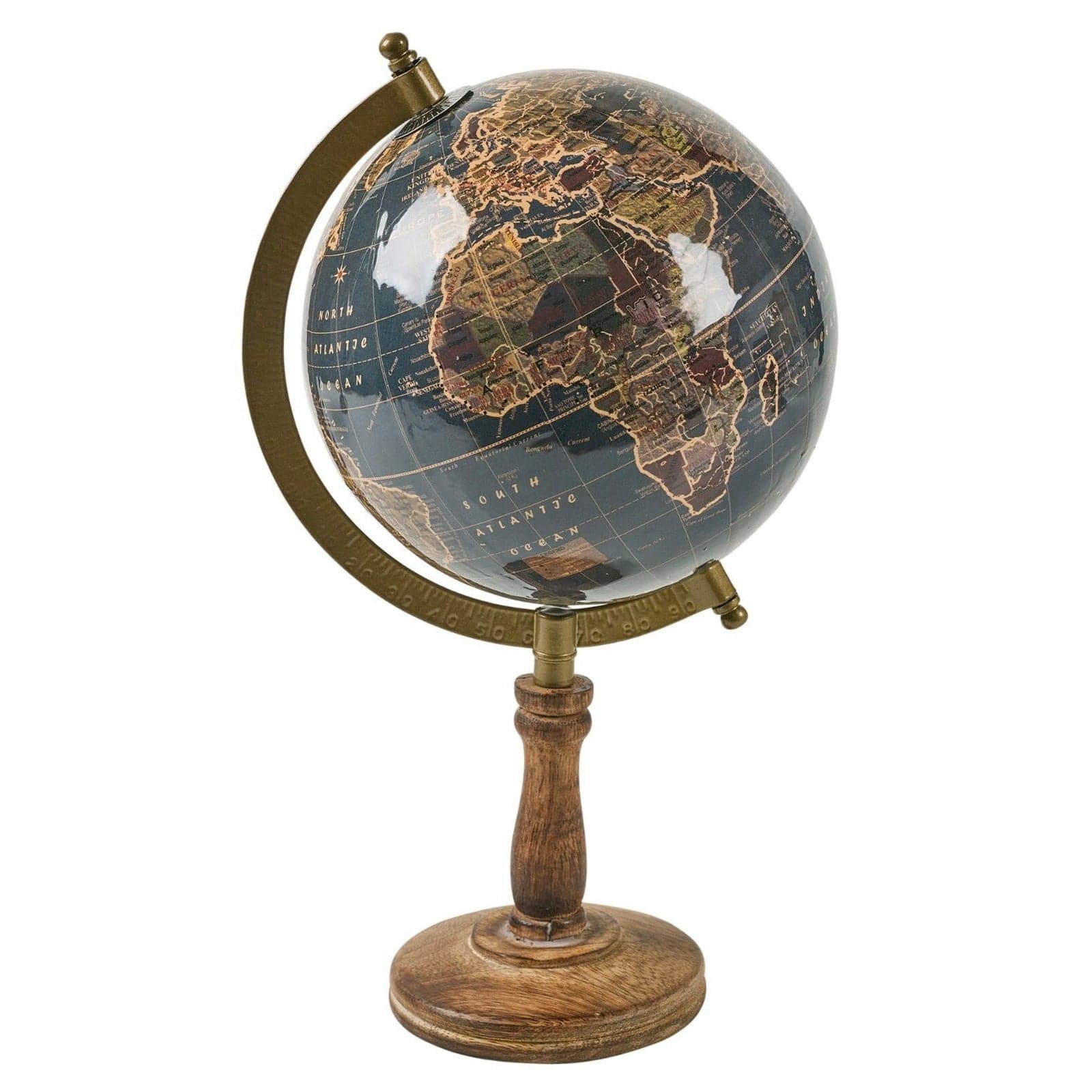Mappamondo con base in legno classico per arredamento ufficio in Mappamondi Decor Space - Altamura, commercioVirtuoso.it