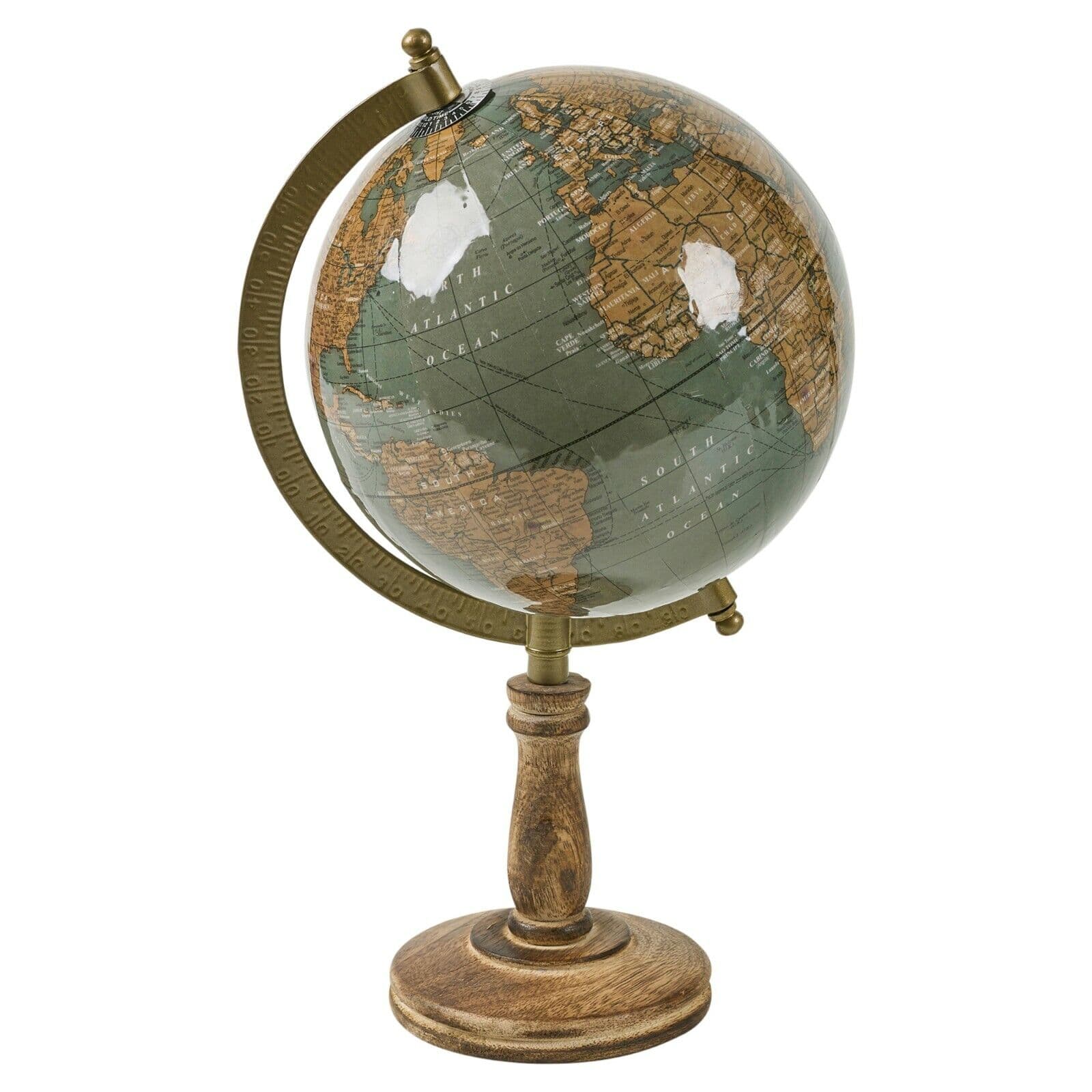 Mappamondo con base in legno classico per arredamento ufficio in Mappamondi Decor Space - Altamura, commercioVirtuoso.it