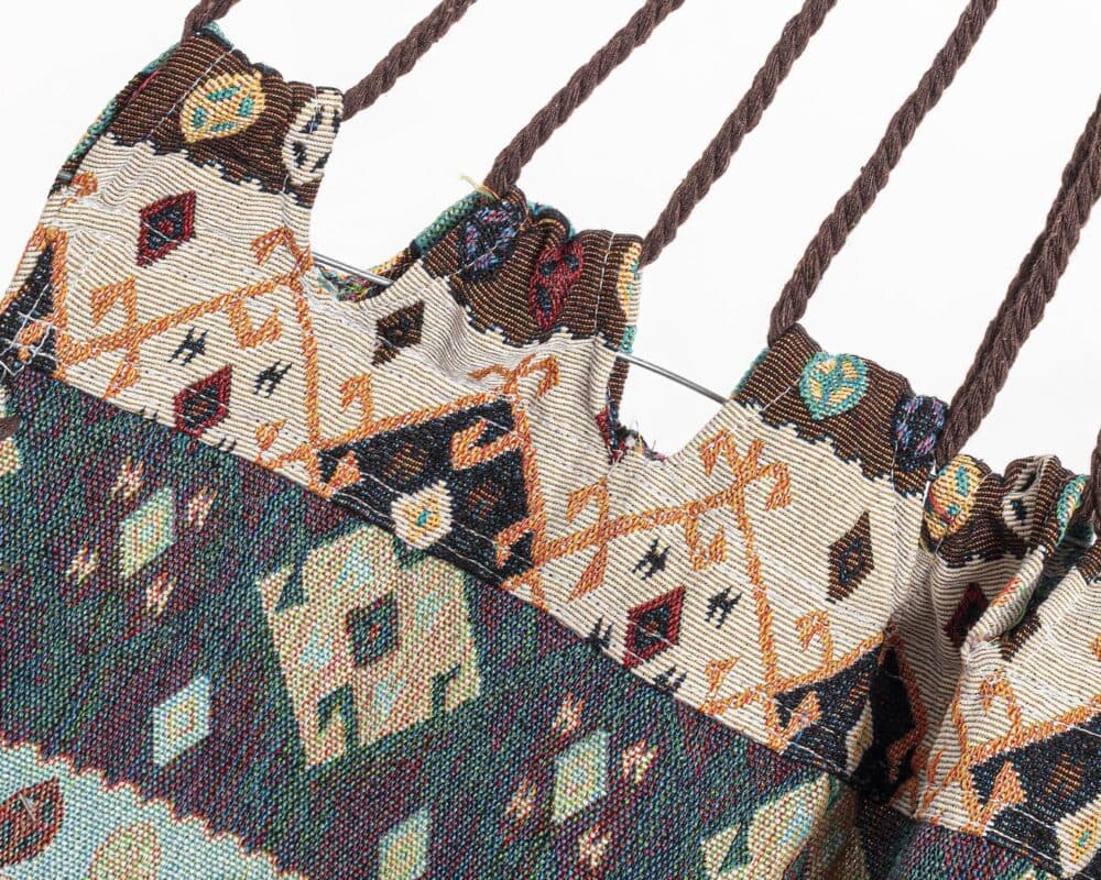 Amaca "Santander" in cotone e poliestere con borsa per esterno e giardino in Amache Decor Space - Altamura, commercioVirtuoso.it