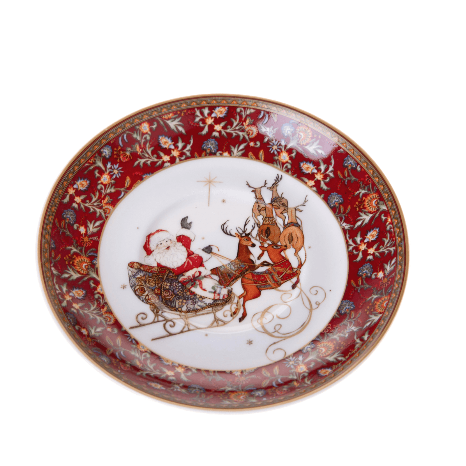 Tazze e piatti con disegnino Babbo Natale per decorazioni interne, Set.2 in Soprammobili Decor Space - Altamura, commercioVirtuoso.it