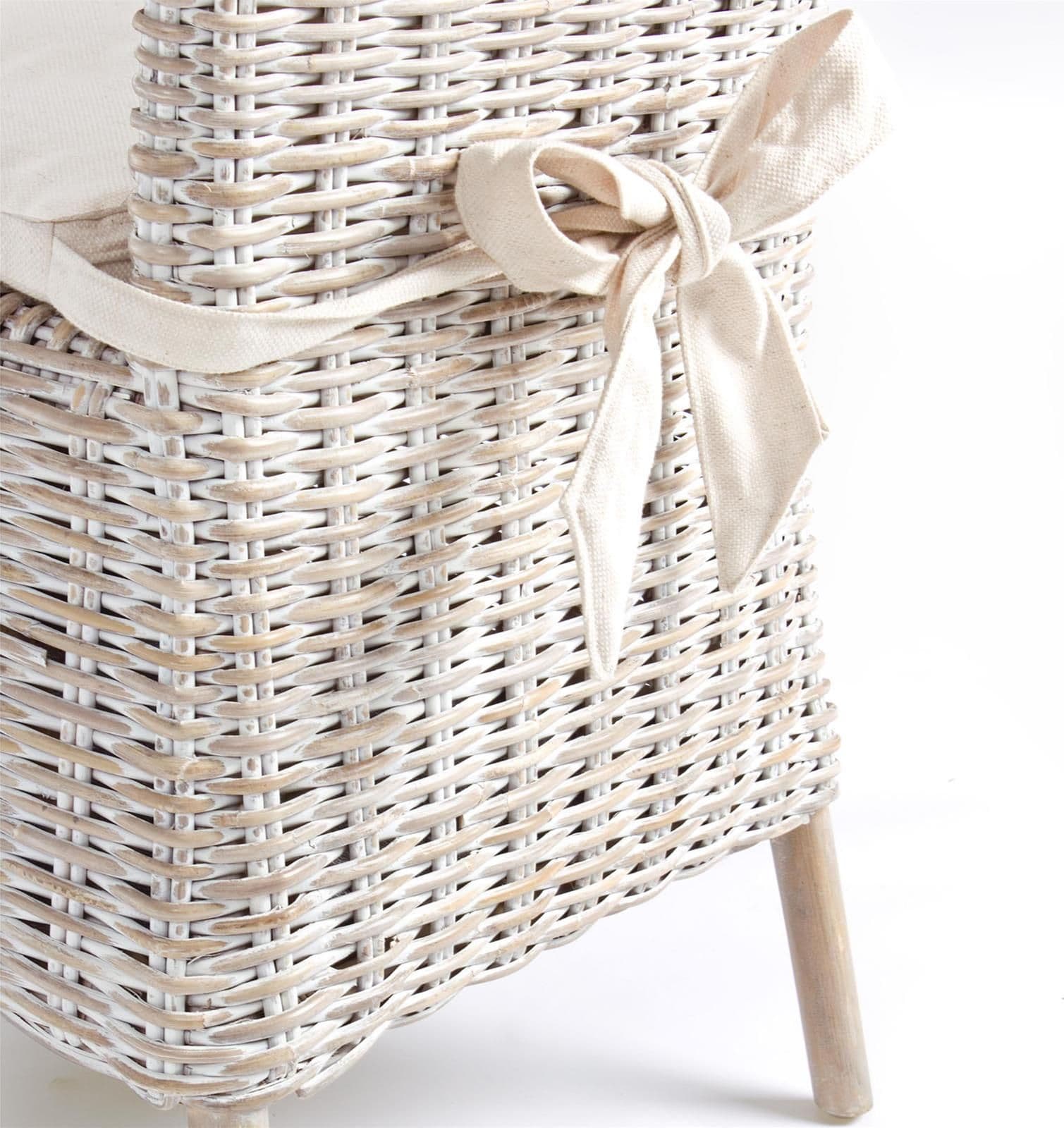 Sedia con cuscino "Isla" in rattan naturale per giardino e veranda h 102 cm in Sedie per tavolo da giardino Decor Space - Altamura, commercioVirtuoso.it