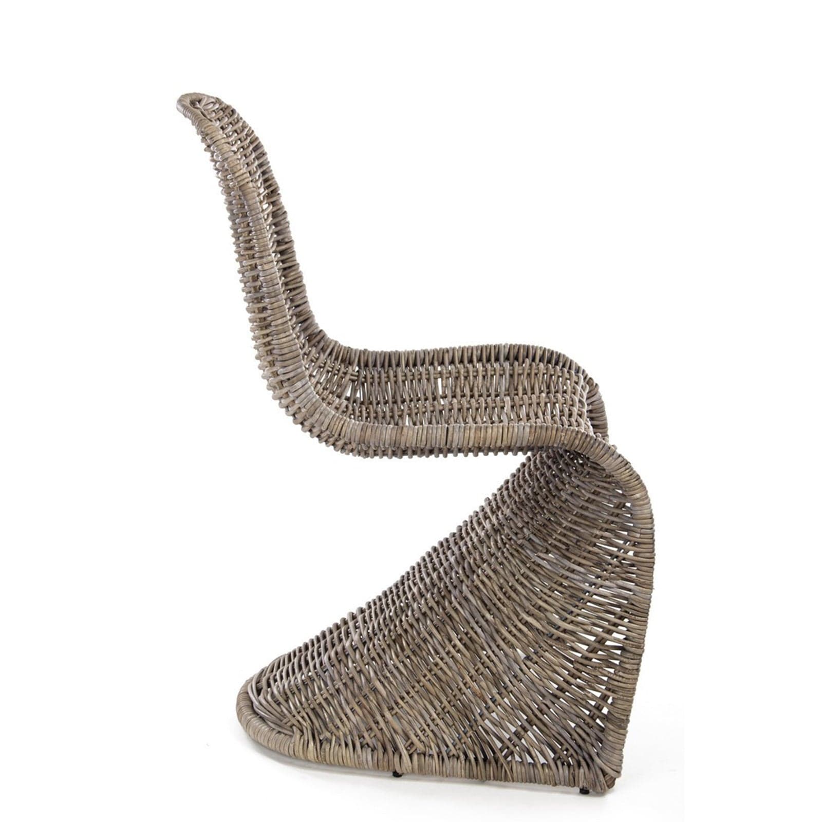 Sedia "New Zacarias" in rattan naturale per giardino e veranda h 102 cm in Sedie per tavolo da giardino Decor Space - Altamura, commercioVirtuoso.it