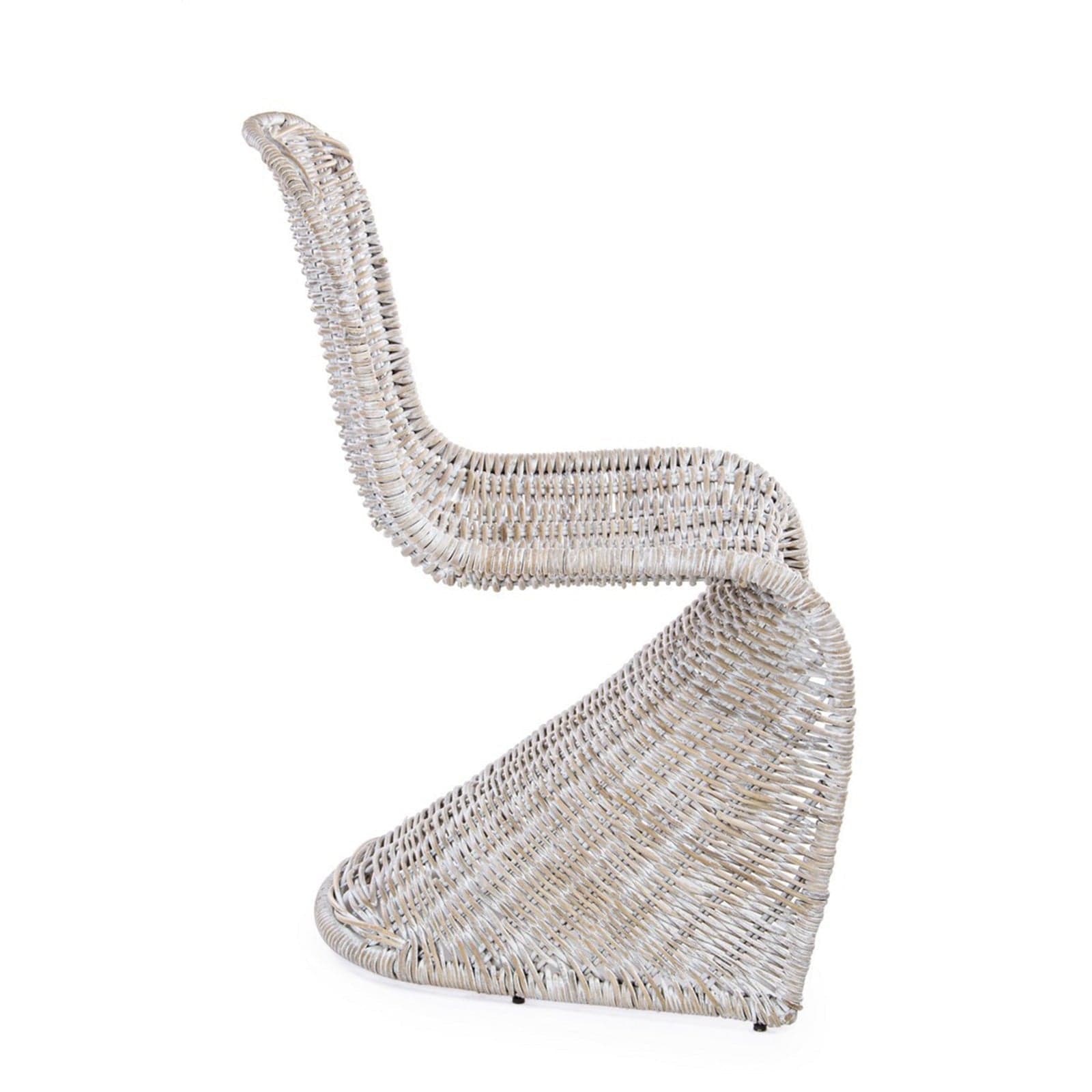 Sedia "New Zacarias" in rattan naturale per giardino e veranda h 102 cm in Sedie per tavolo da giardino Decor Space - Altamura, commercioVirtuoso.it