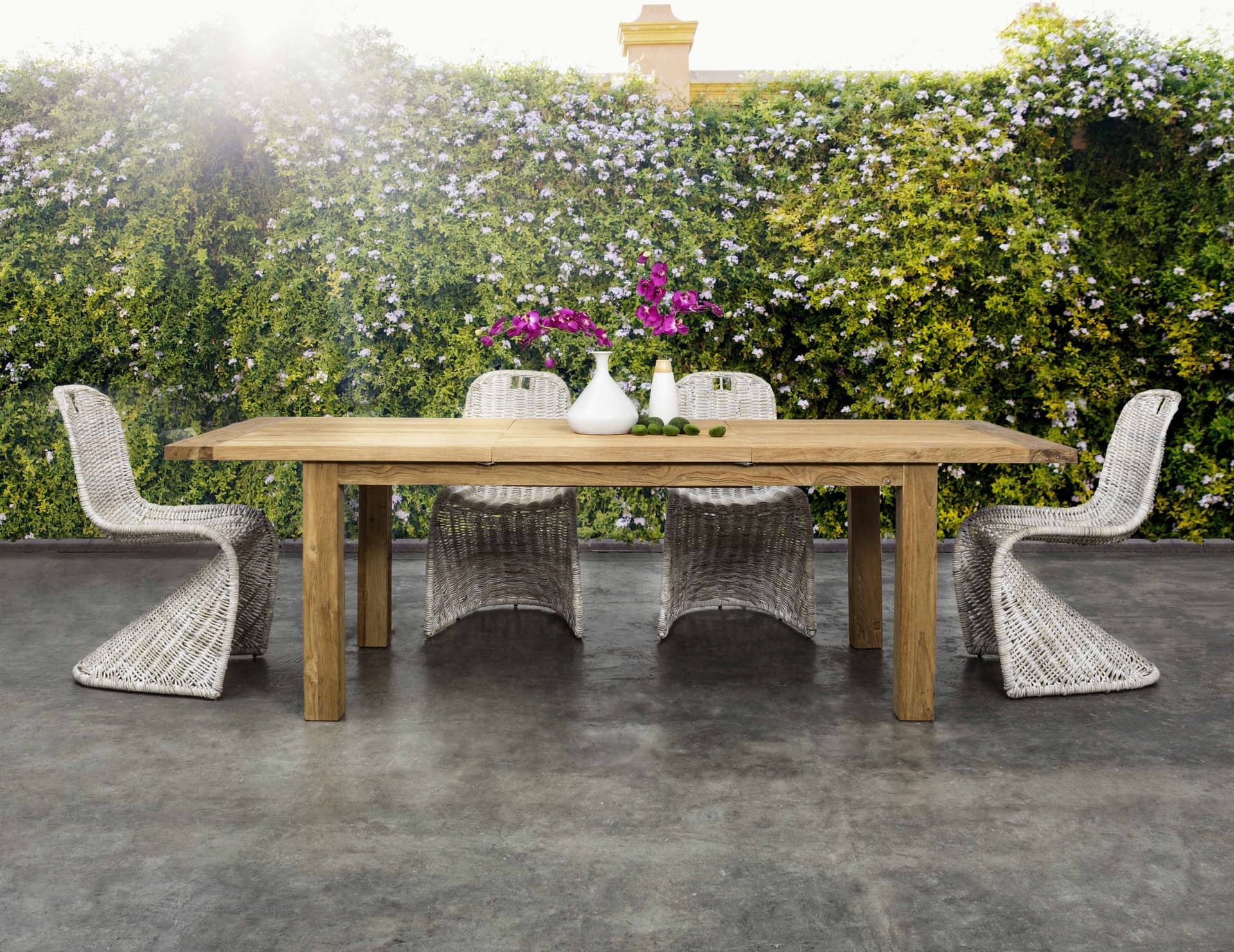 Sedia "New Zacarias" in rattan naturale per giardino e veranda h 102 cm in Sedie per tavolo da giardino Decor Space - Altamura, commercioVirtuoso.it