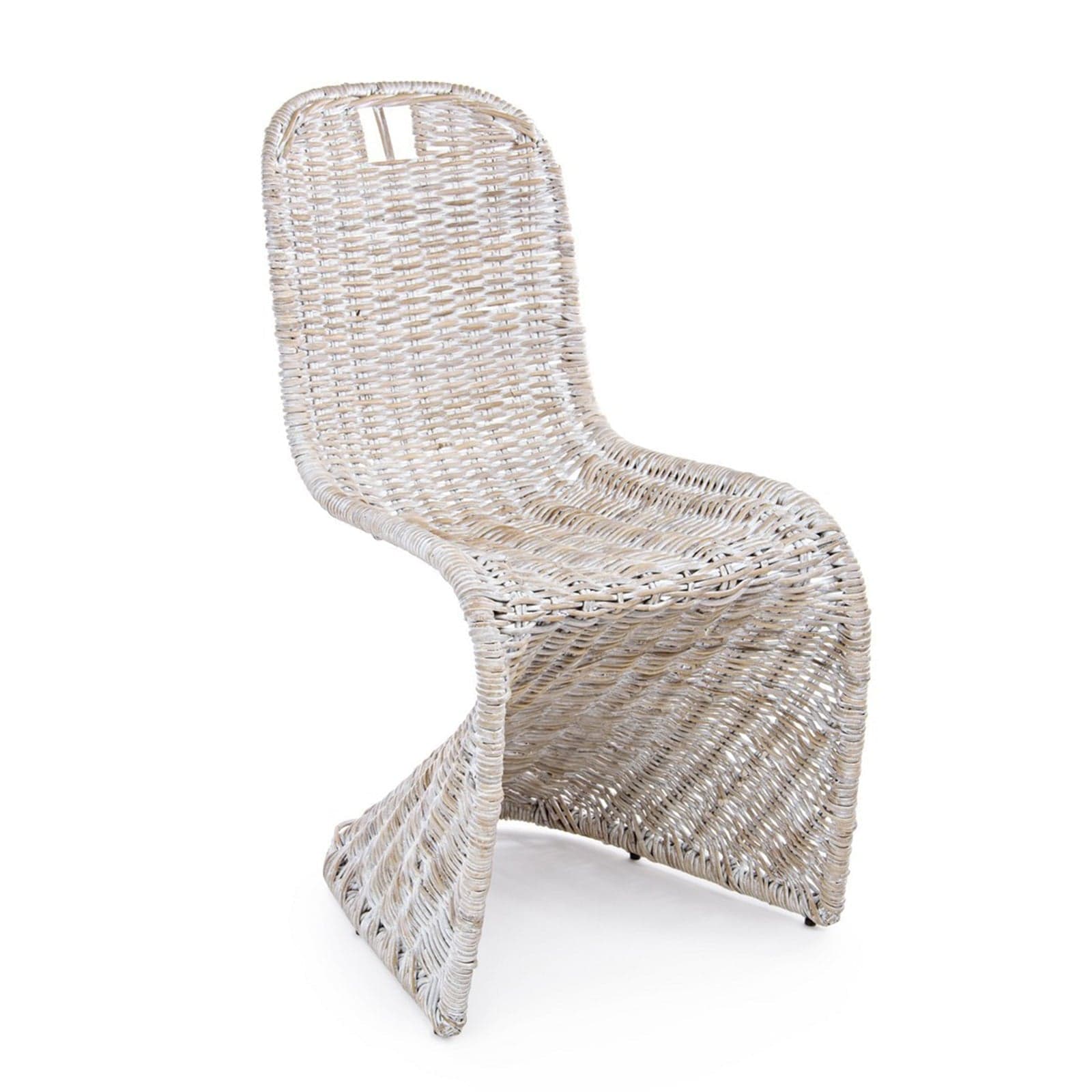 Sedia "New Zacarias" in rattan naturale per giardino e veranda h 102 cm in Sedie per tavolo da giardino Decor Space - Altamura, commercioVirtuoso.it